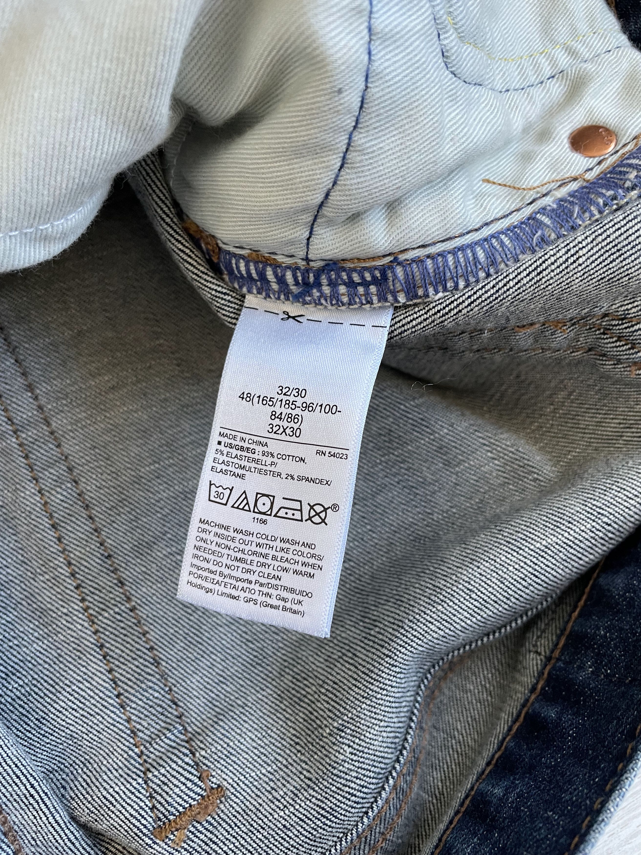 Gap GAP Denim Straight Blue Jeans Size US 30 / EU 46 - 7 Thumbnail
