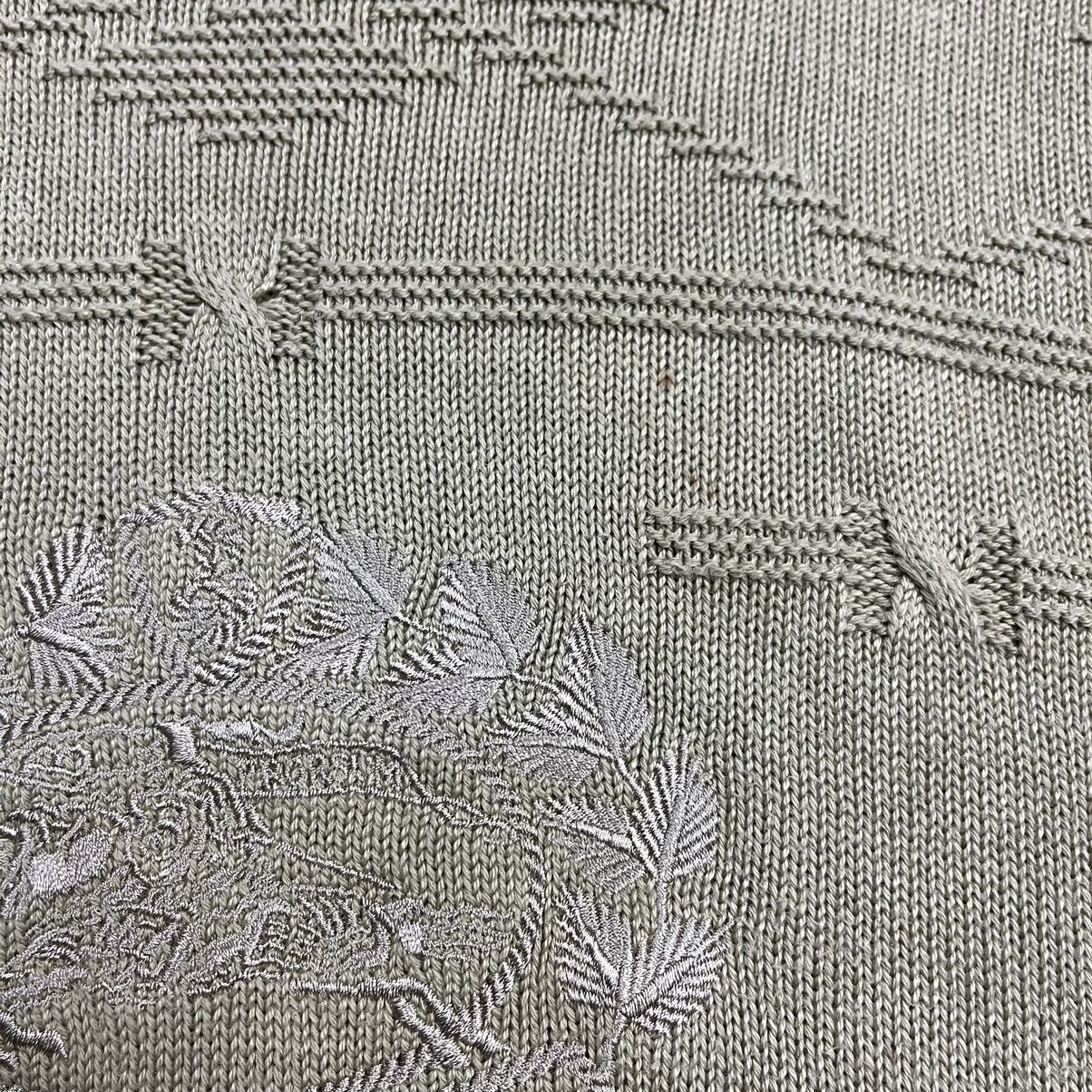 Burberry × Vintage Vintage 90s Burberrys big logo embroidery knit sweater Size US M / EU 48-50 / 2 - 8 Thumbnail