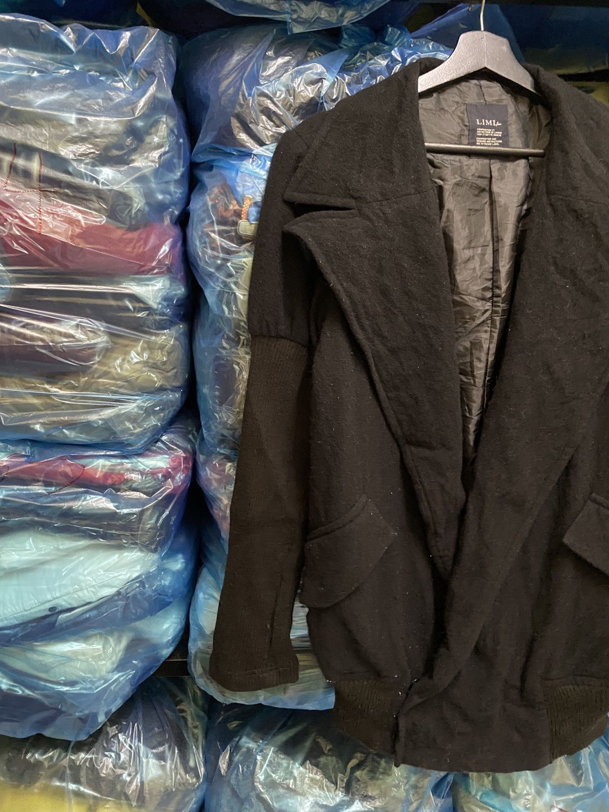 Yohji Yamamoto LIMI feu Japan Avant-Garde Draped Wool Jacket Made In Japan Size US S / EU 44-46 / 1 - 7 Thumbnail