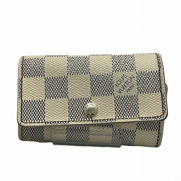 Louis Vuitton Louis Vuitton Louis Vuitton Multicle 6 Damier Azur Key Case Canvas Key case N61745 Size ONE SIZE - 1 Thumbnail