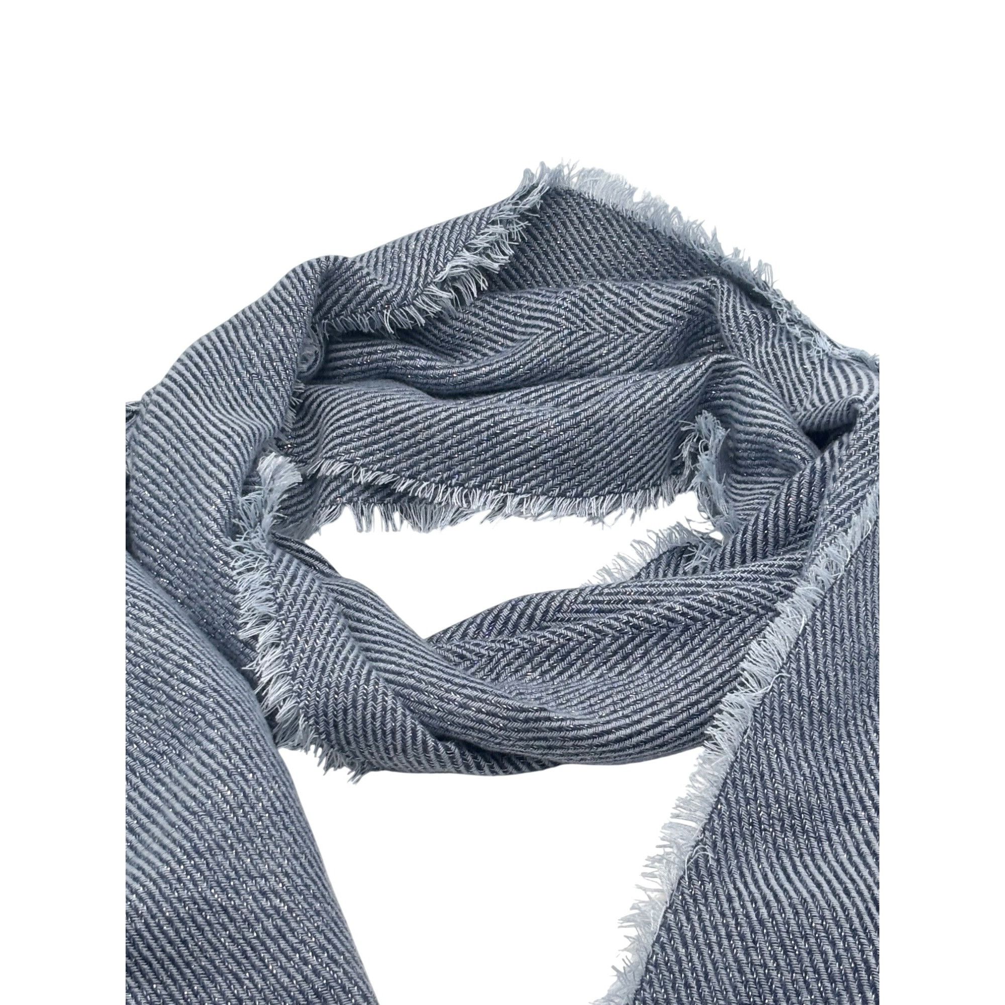 Other Inc International Concepts Two-Tone Shine Scarf / Wrap, Navy Size ONE SIZE - 3 Thumbnail