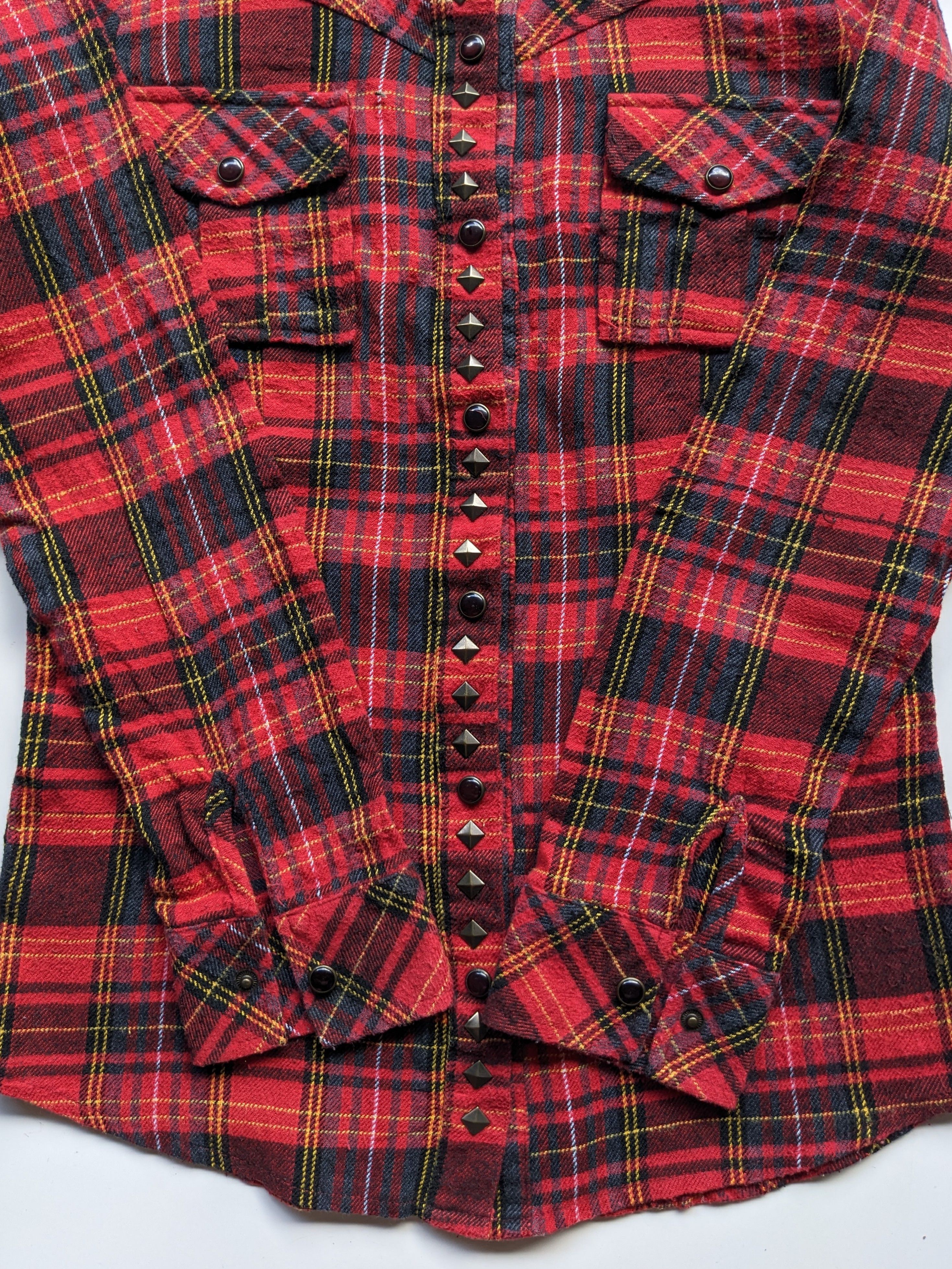 Japanese Brand × Seditionaries Mongrelly anarchy punk checked shirt Size XS / US 0-2 / IT 36-38 - 2 Thumbnail