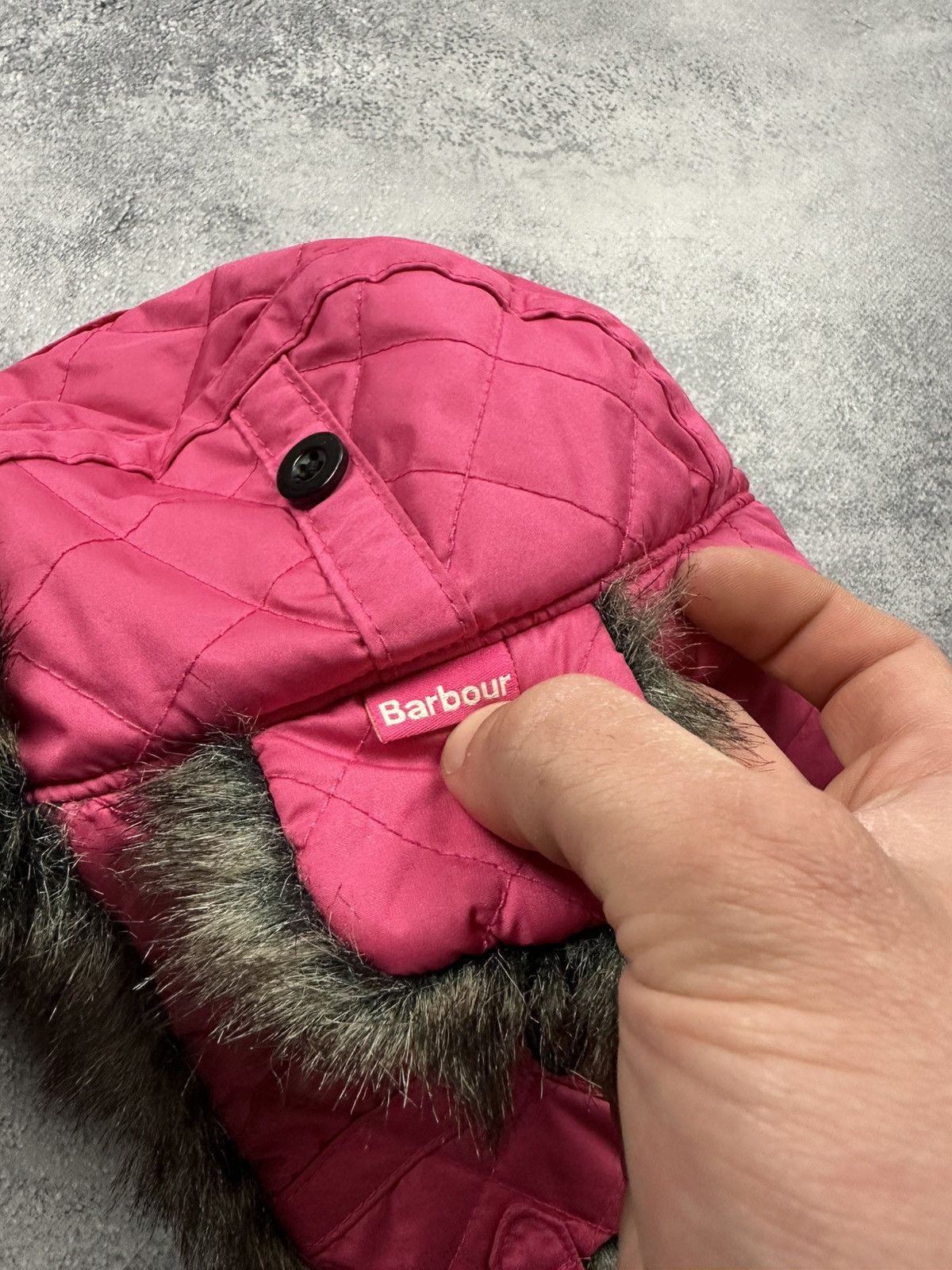 Barbour Vintage Barbour Ushanka Fuzzy Fur Trapper Hat Y2K Cap Rare Size ONE SIZE - 6 Thumbnail