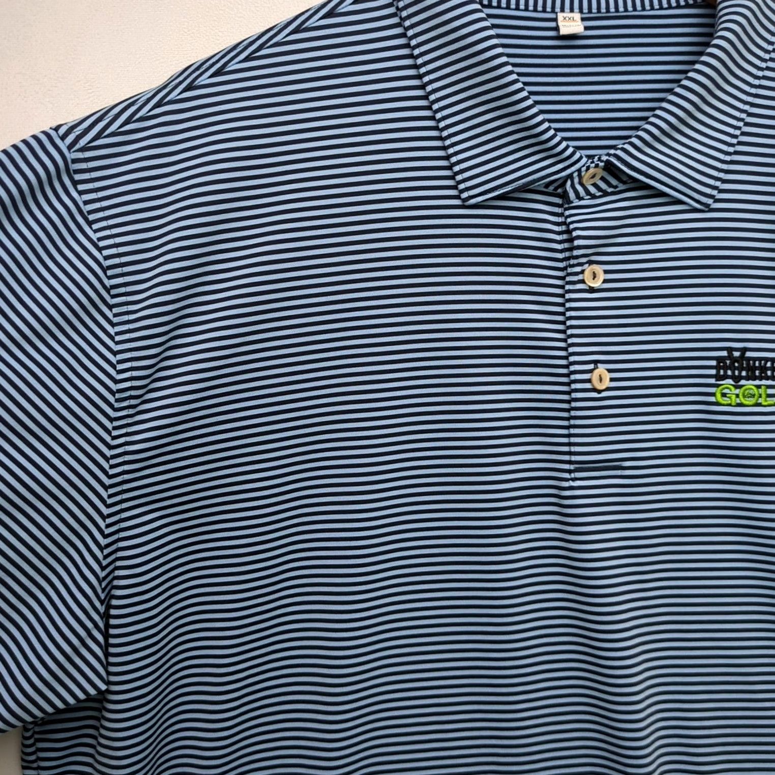 Peter Millar Peter Millar Summer Comfort Polo Mens XXL Blue Stripe Short Sleeve Donkey Golf Mens Regular Polo Shirt Size US XXL / EU 58 / 5 - 5 Thumbnail