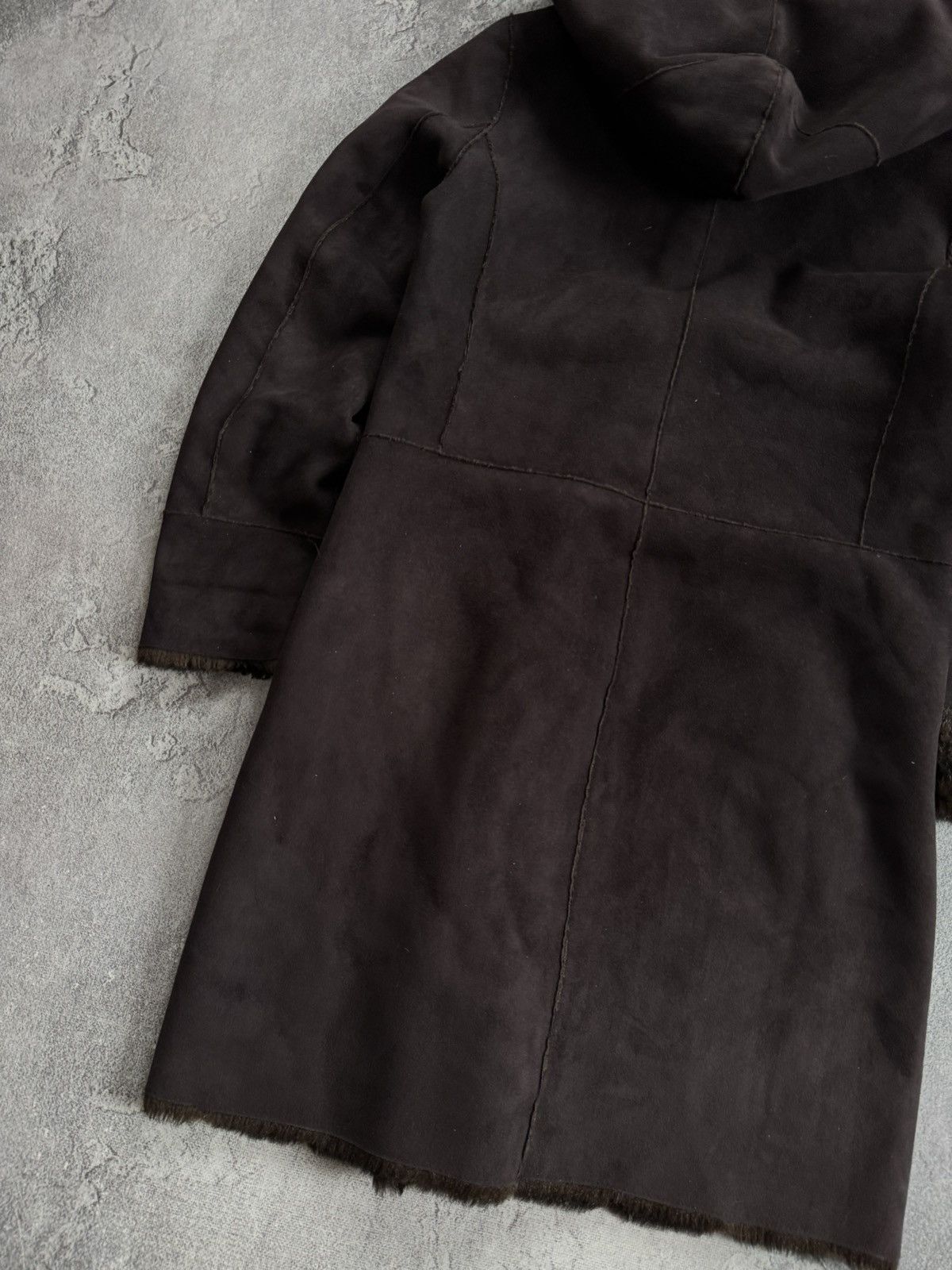 Armani Armani Jeans EU44/US8 brown Faux Fur coat hooded jacket 90s Size M / US 6-8 / IT 42-44 - 20 Thumbnail