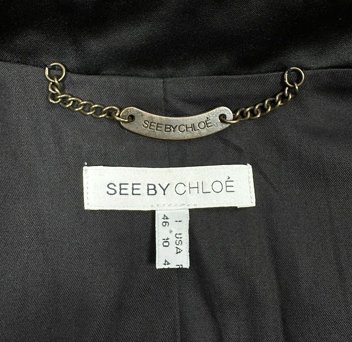 See by Chloe See By Chloe Lana Wool Blazer Jacket size US10 IT46 Size L / US 10 / IT 46 - 12 Thumbnail