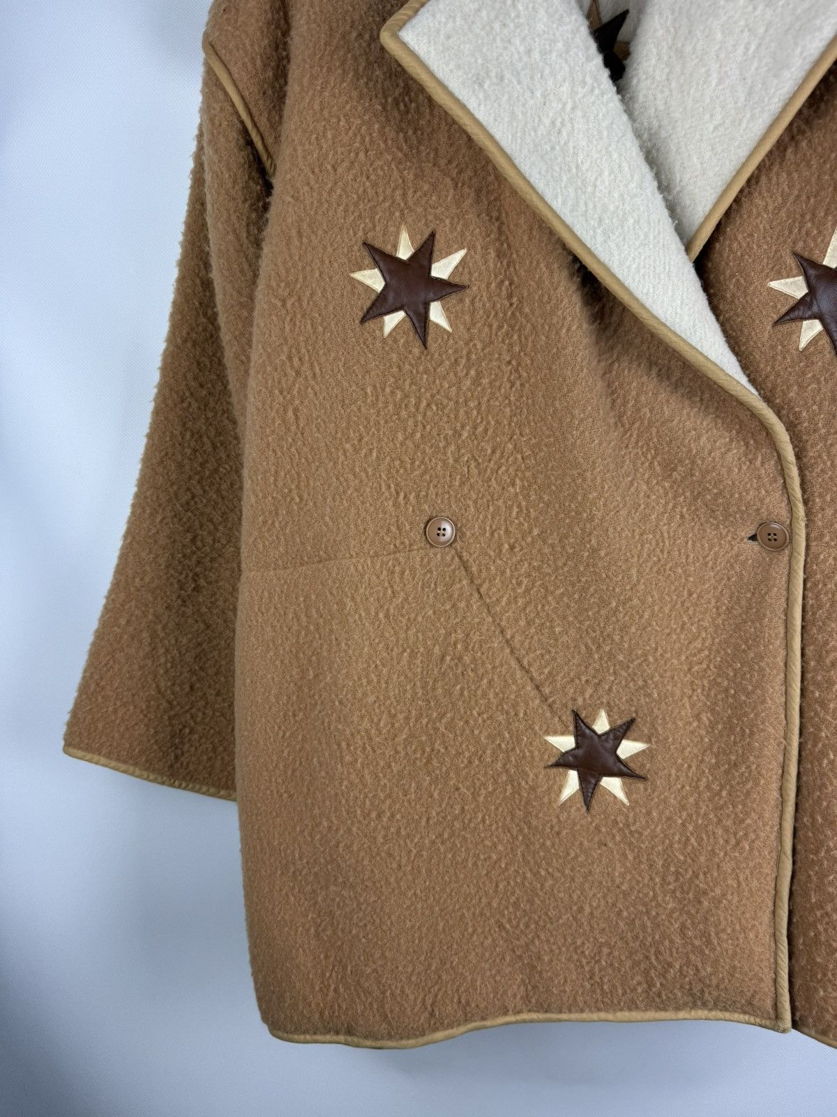Jean Charles De Castelbajac Rare VTG Jean Charles De Castelbajac Heavy Wool Coat Jacket Size XXL / US 16-18 / IT 52-54 - 5 Thumbnail