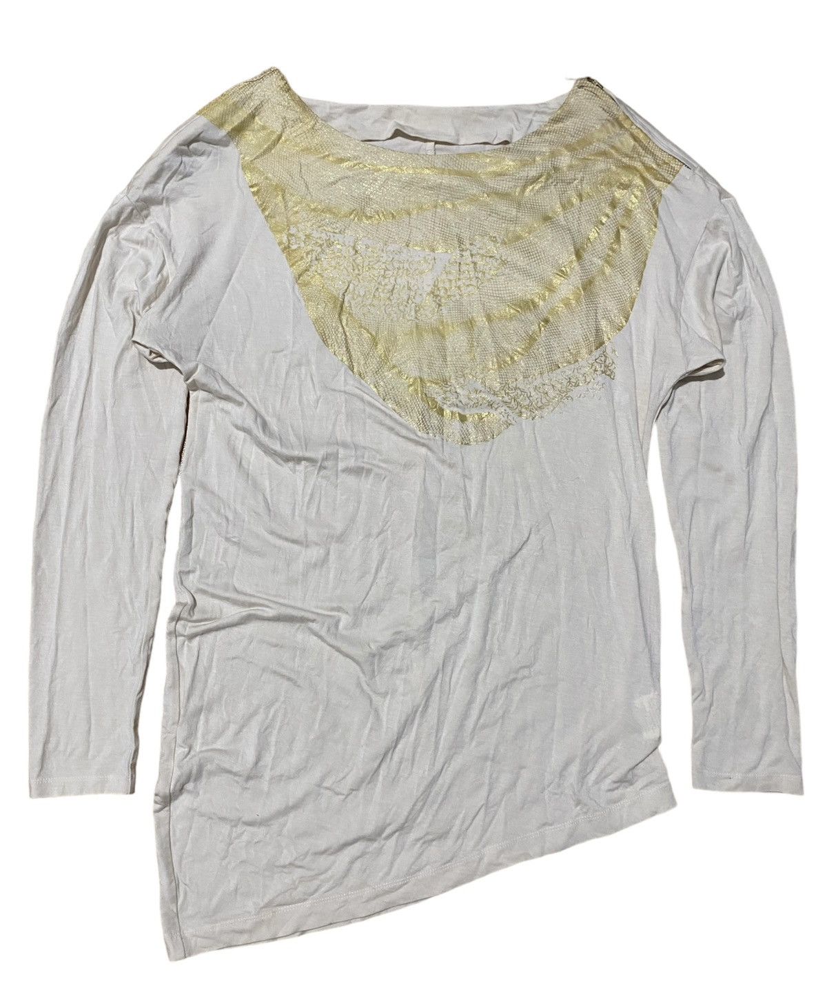 Yasuyuki Ishii Vintage IfSixWasNine style asymmetric snake skin gold print Size US M / EU 48-50 / 2 - 1 Thumbnail