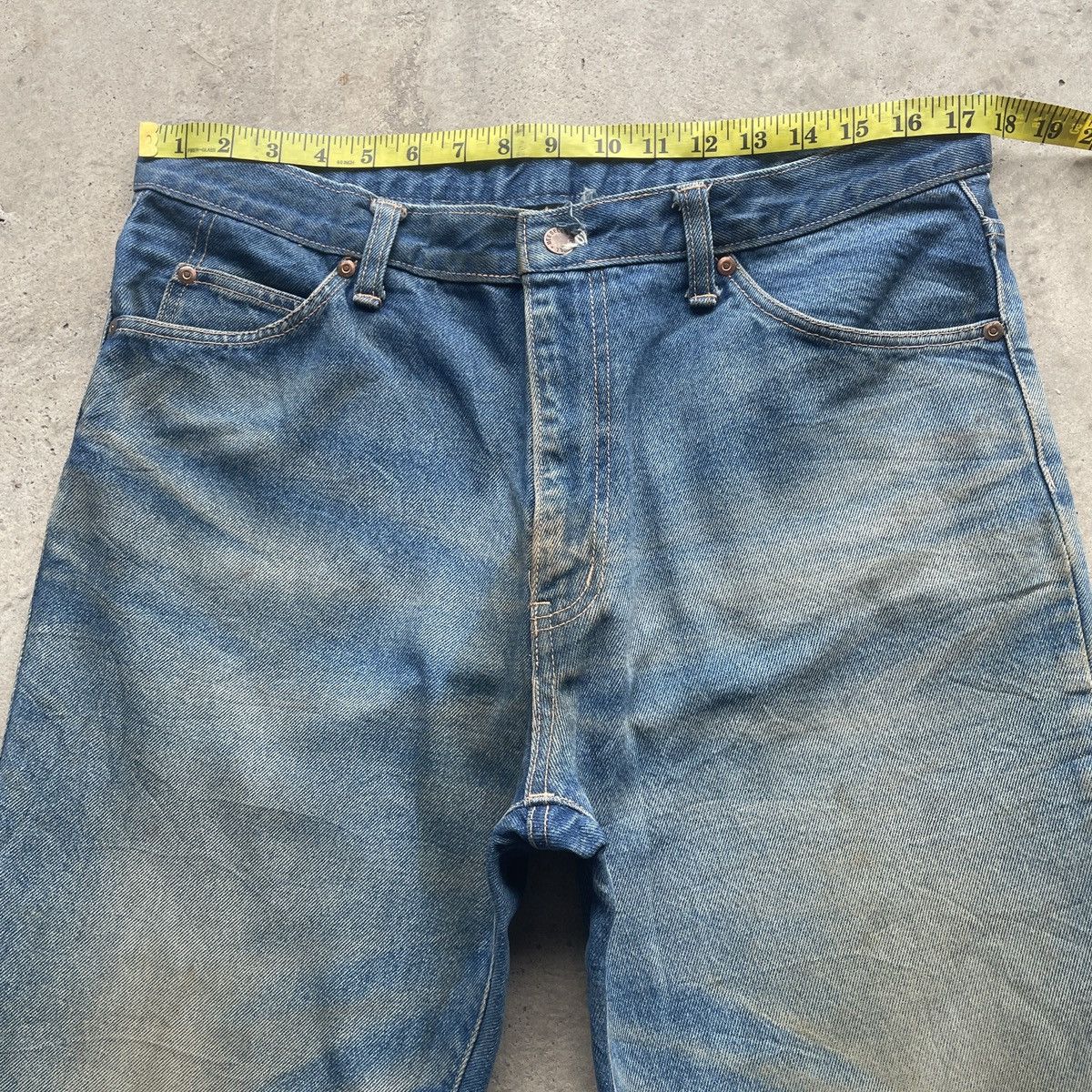 Japanese Brand Vintage Bee Bell Japan RUSTY Faded Jeans Denim Pants W35 Size US 35 - 5 Thumbnail