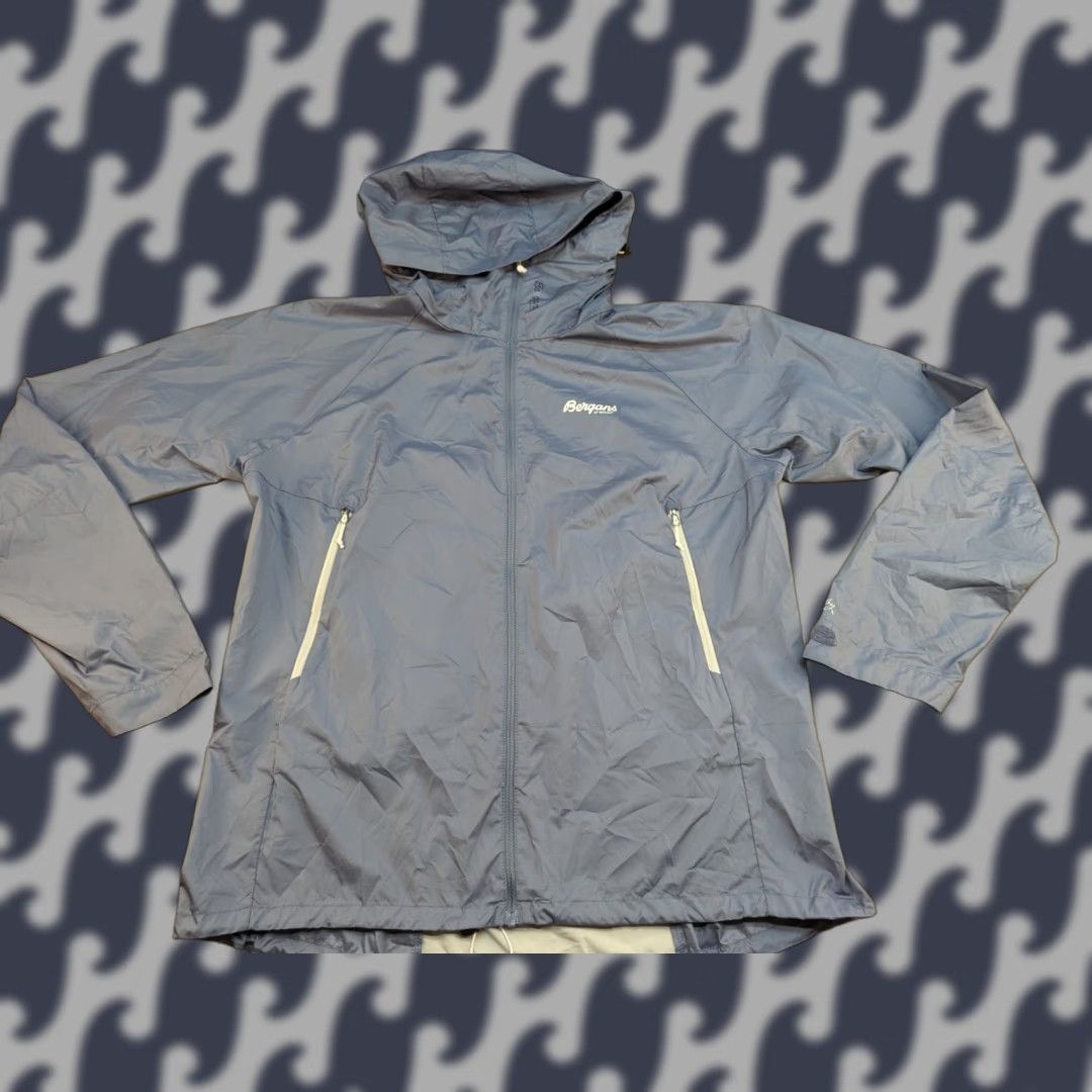 Vintage Bergans Ulta Lightweight Jacket Gray Slingsby Outdoor Hooded L Long Sleeve Zip Womens L Size L / US 10 / IT 46 - 1 Thumbnail