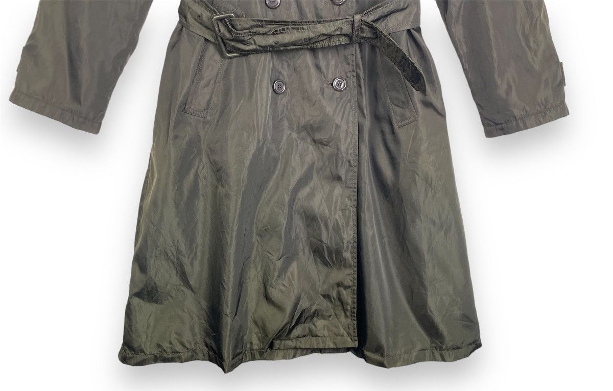 Prada 🔥Rare Prada Double Breasted Belted Nylon Trech Coat Size L / US 10 / IT 46 - 8 Thumbnail