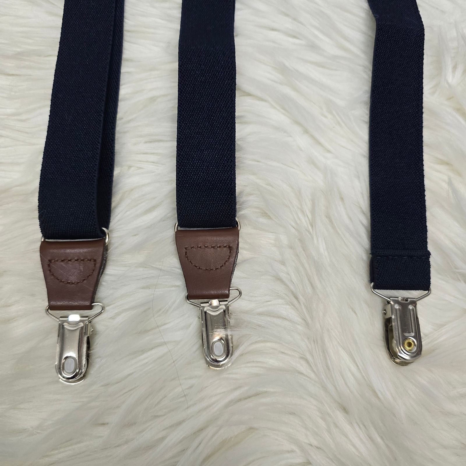 Club Room NEW Club Room Men's Suspenders Solid Navy OS One Size Size ONE SIZE - 10 Thumbnail