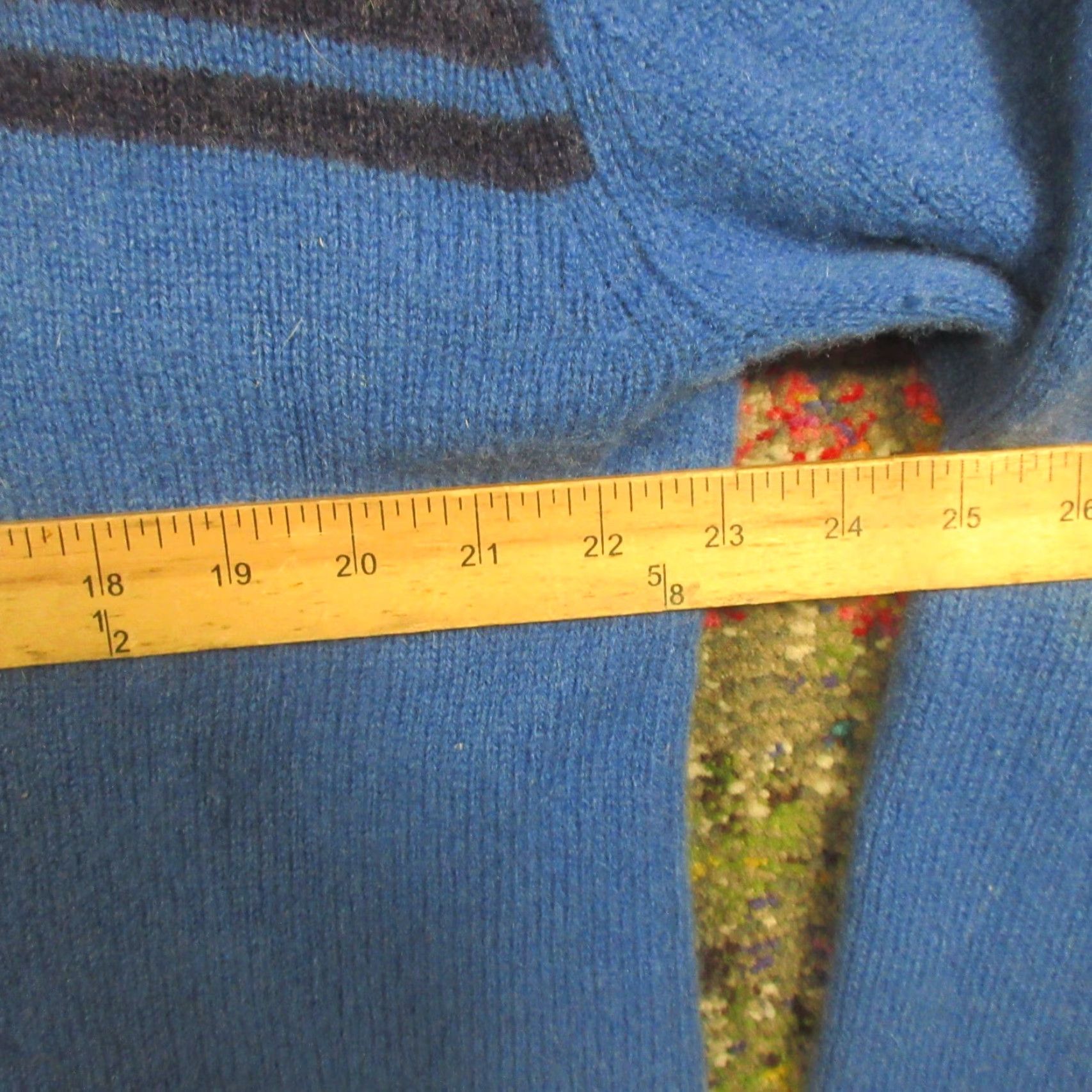 Vintage Northern Apparel Sweater Men XL Blue Stripe Crew Neck Wool Knit Pullover Casual Winter Fall Size US XL / EU 56 / 4 - 6 Thumbnail