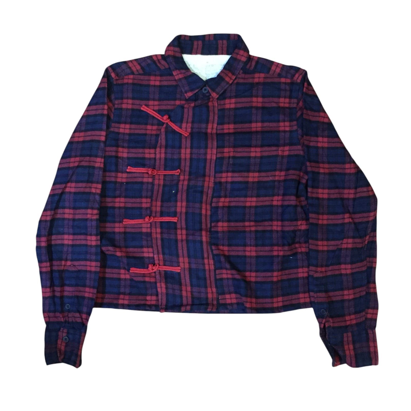 Muji Muji Chinese Cheongsam Boxy Shirt Flannel Reworked Size M / US 6-8 / IT 42-44 - 1 Thumbnail