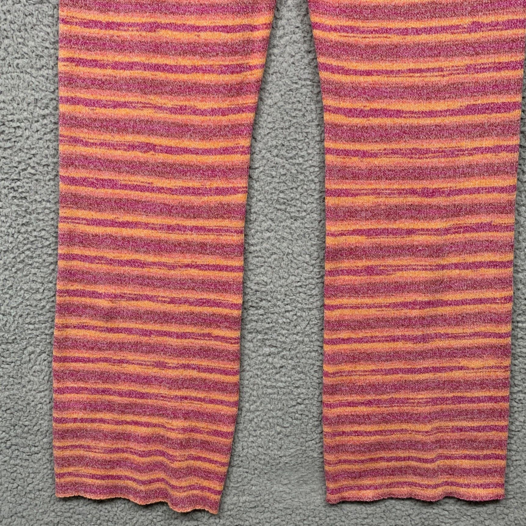 Vintage NEW Wild Fable Misses/Teens Pants XL Stretch Soft Plumb Purple Orange Stripe NWT Size 40" / US 18 - 6 Thumbnail