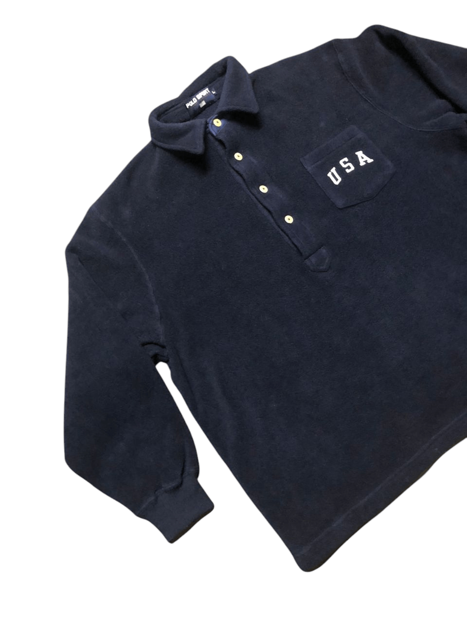 Polo Ralph Lauren × Ralph Lauren × Ralph Lauren Sport Polo Sport Ralph Lauren Half Button Fleece Jacket Oversized Size US L / EU 52-54 / 3 - 4 Thumbnail