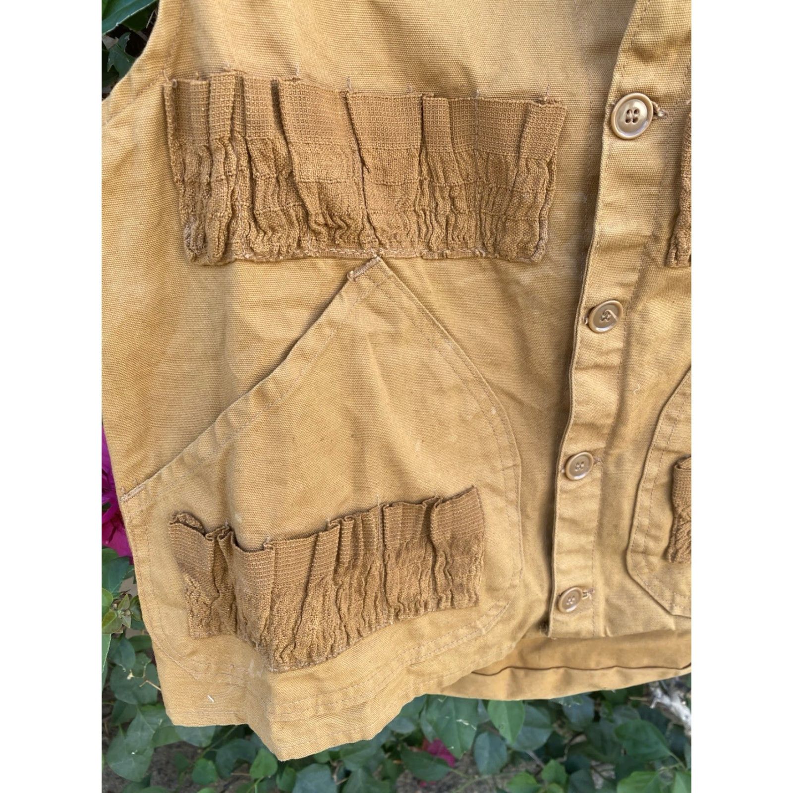 Vintage VINTAGE Western Field Hunting Vest Duck Canvas Tobacco Brown Men S Vest Shirt? Size US S / EU 44-46 / 1 - 4 Thumbnail