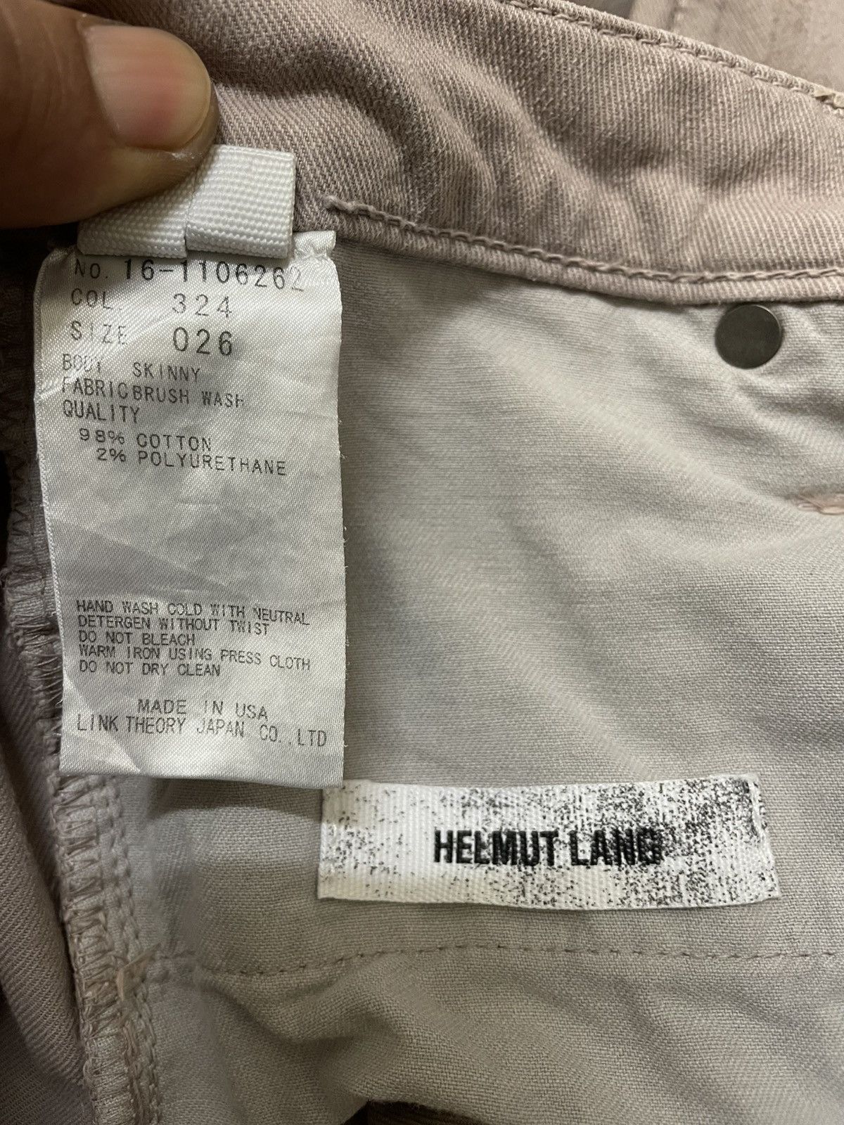 Helmut Lang Helmut Lang NY Brush Wash Skinny Jeans Size 29" - 11 Thumbnail