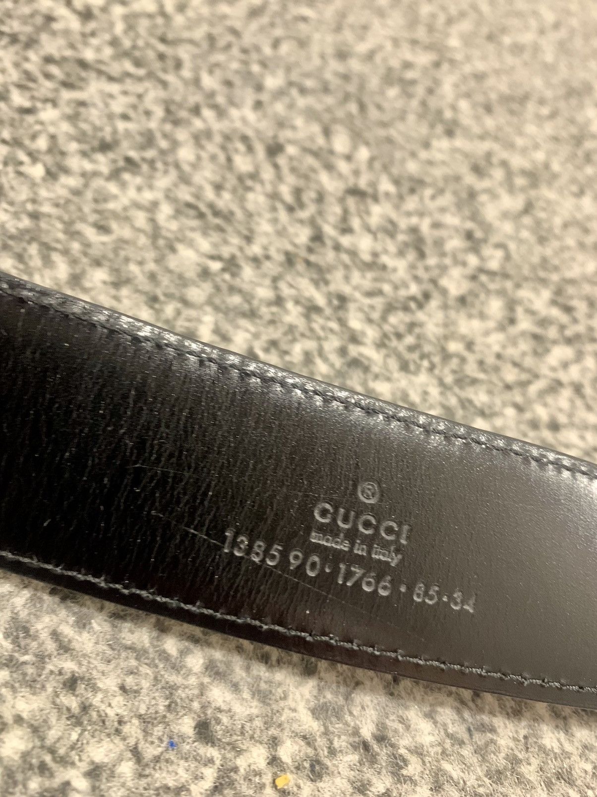 Gucci Vintage Gucci Big “G” Leather Belt Size ONE SIZE - 5 Thumbnail