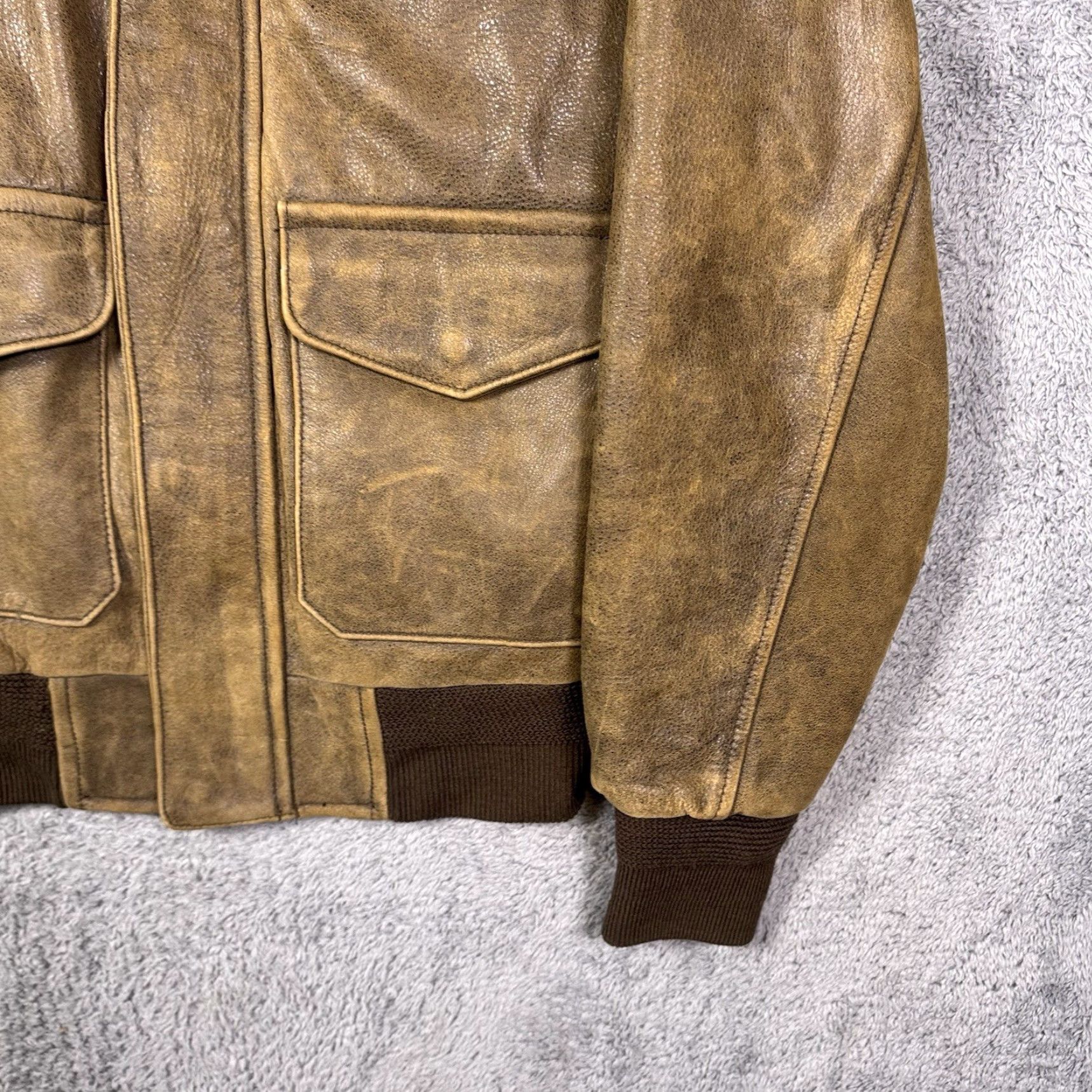 Vintage Cabela's Leather Jacket Mens S Bomber Coat A2 Style Flight Flyer Vintage Canada Jacket Size US S / EU 44-46 / 1 - 3 Thumbnail
