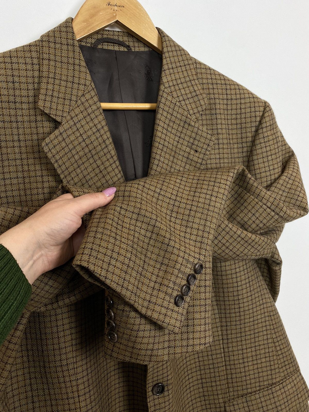 Burberry Vintage Burberrys Barrie-S Wool Jacket Blazer Mens Size 56 Size 54L - 5 Thumbnail