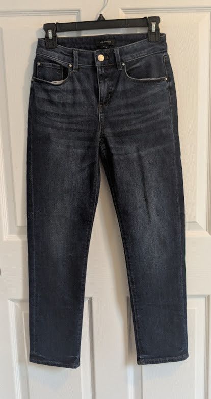 Ann Taylor Ann Taylor The Taper mid rise women's blue jean size 0P Size 26" / US 2 / IT 38 - 1 Thumbnail