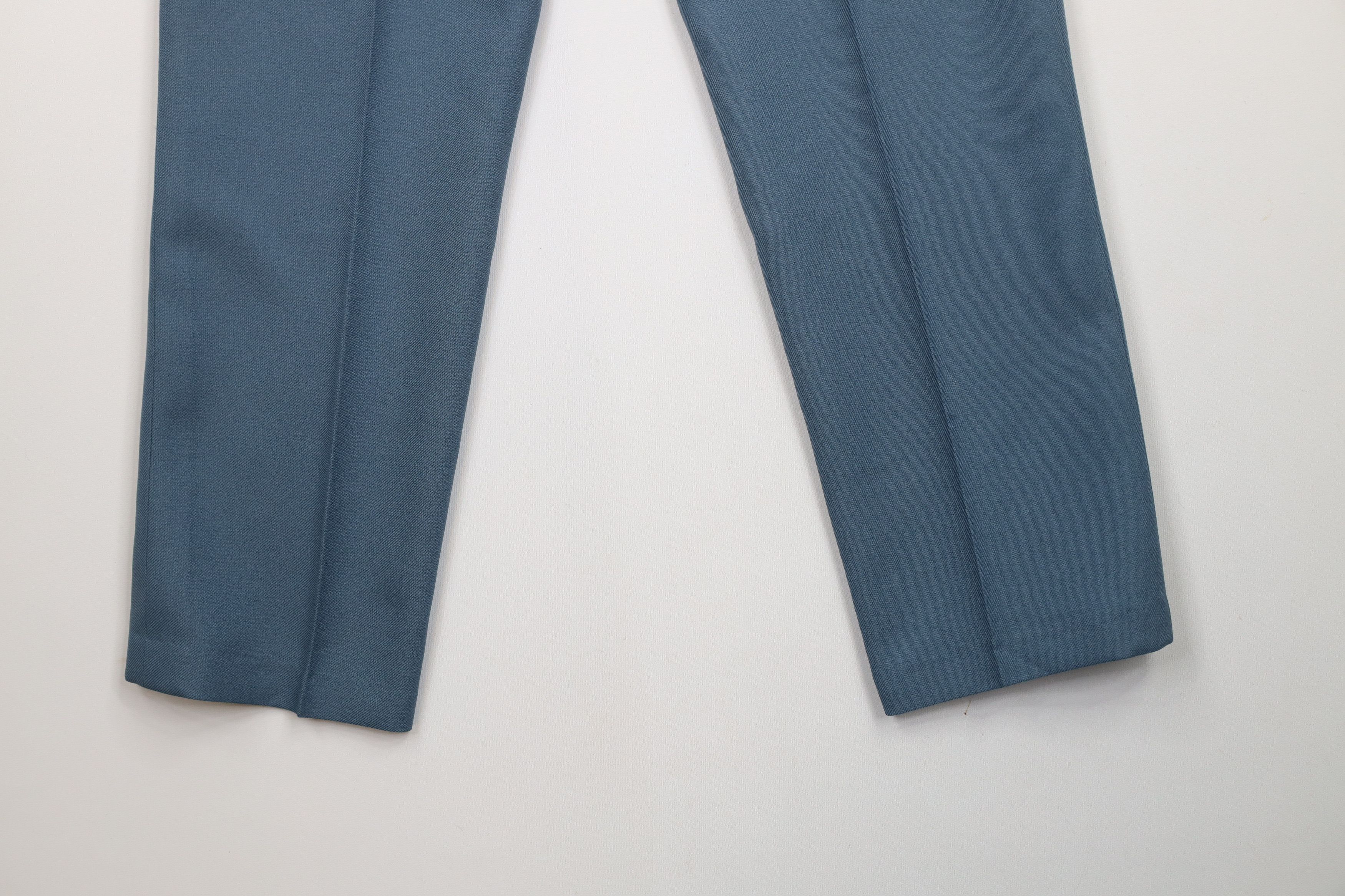 Vintage Vintage 70s Streetwear Leg Chino Pants Blue Polyester USA Size US 32 / EU 48 - 12 Thumbnail
