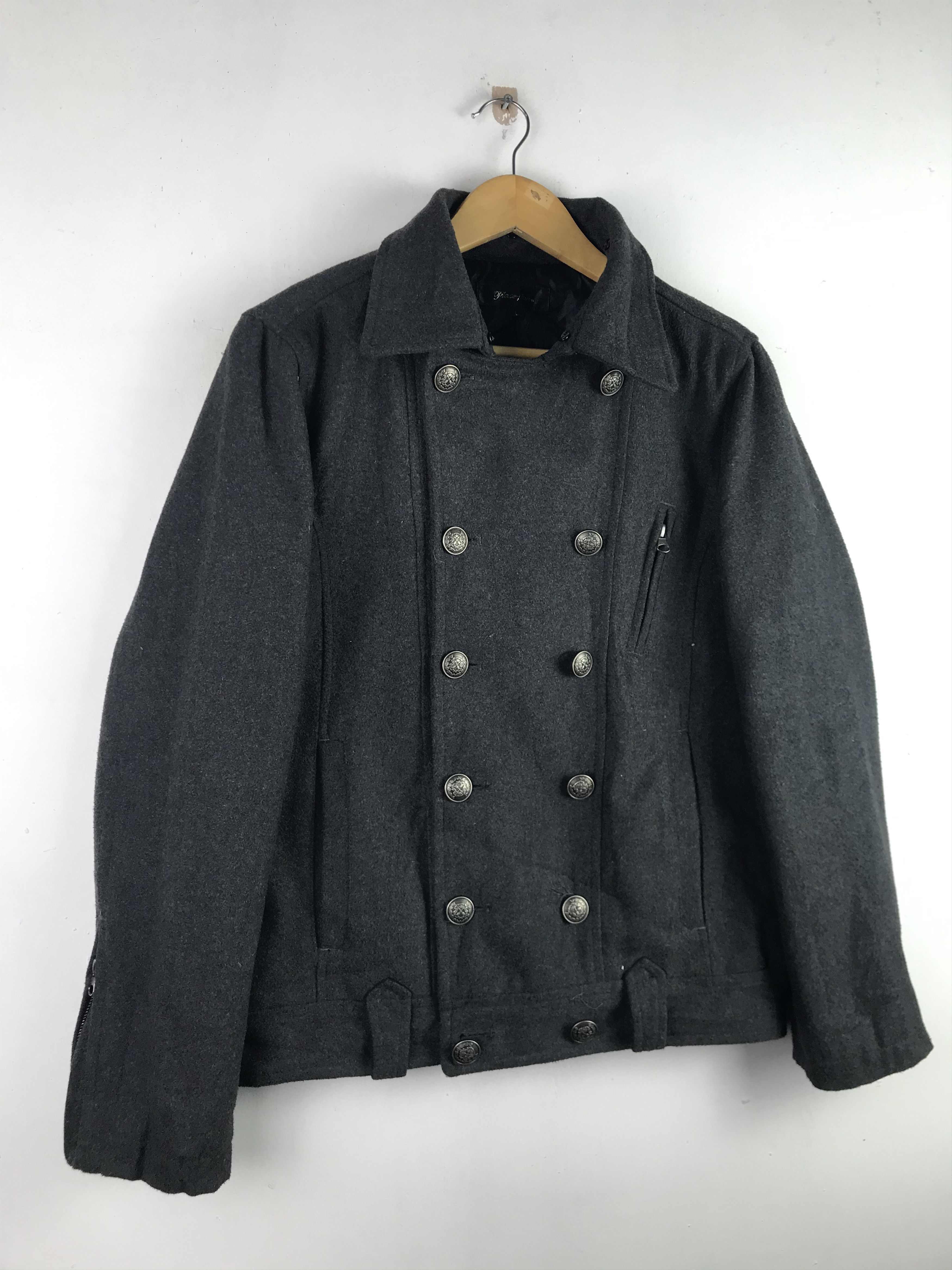 If Six Was Nine Vintage Bondage Punk Design Wool Jacket Size US L / EU 52-54 / 3 - 5 Thumbnail