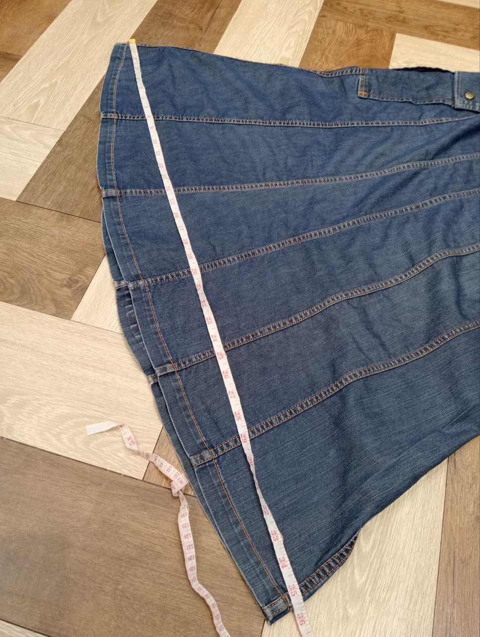 Tricot Comme des Garcons TRICOT COMME DES GARCONS CARGO-STYLE MAXI BLUE DENIM SKIRT Size 28" / US 6 / IT 42 - 14 Thumbnail