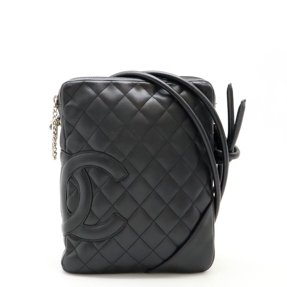 Chanel Chanel Chanel Cambon Line Coco Mark Medium Pochette Shoulder Bag A25178 Leather Crossbody Bag A25178 in Very Good Condition Size ONE SIZE - 1 Thumbnail