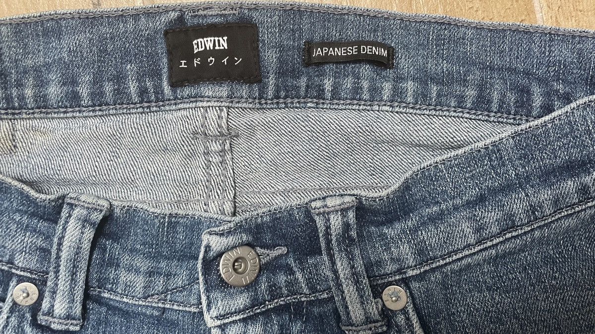 Edwin × Japanese Brand × Vintage 90s Vintage Distressed Edwin Japanese Jeans Denim Pants Size US 30 / EU 46 - 4 Thumbnail