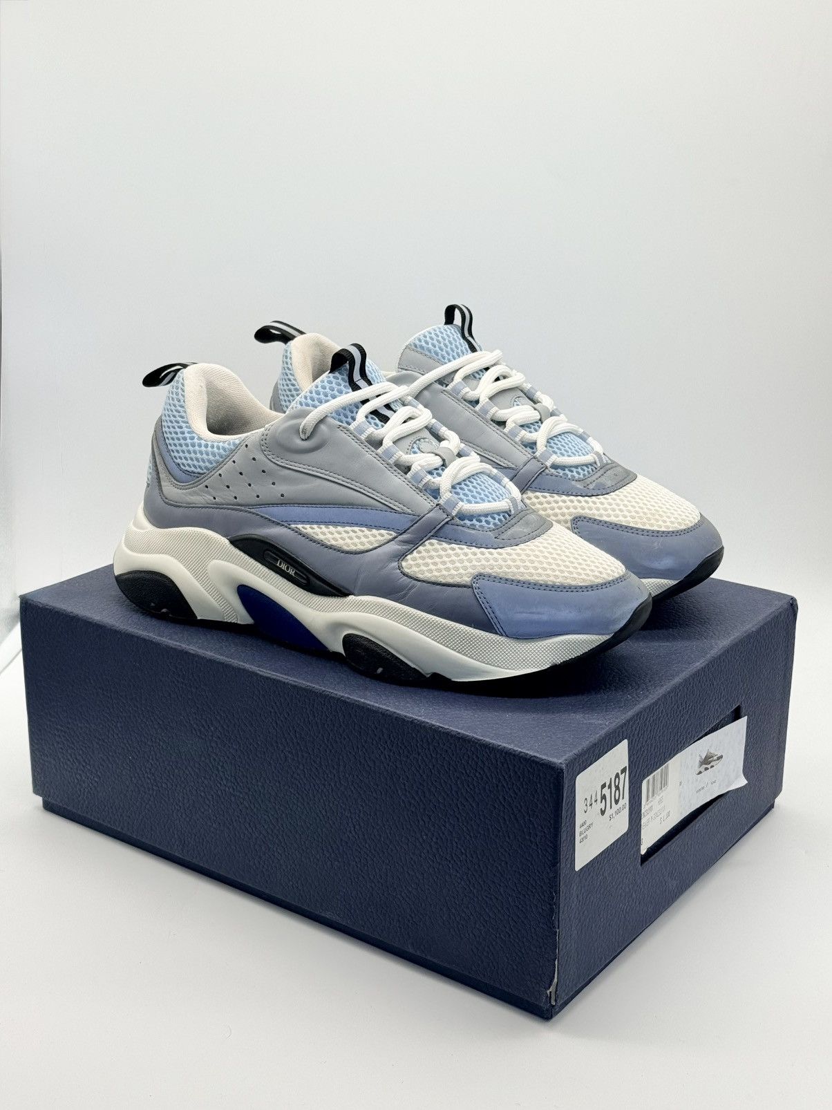Dior Size 10 - Dior B22 White Blue Size US 10 / EU 43 - 1 Thumbnail