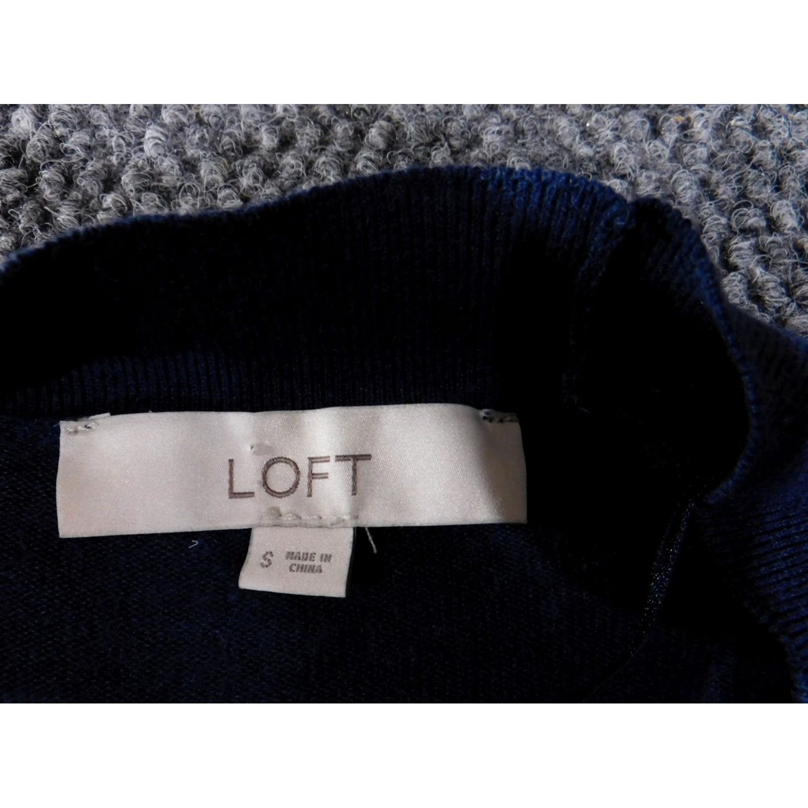 Loft LOFT Cardigan Womens Small Blue Striped Lightweight Cable Knit Crew Neck Sweater Casual All Seasons Spring Fall Girls Women Mens Size S / US 4 / IT 40 - 4 Thumbnail