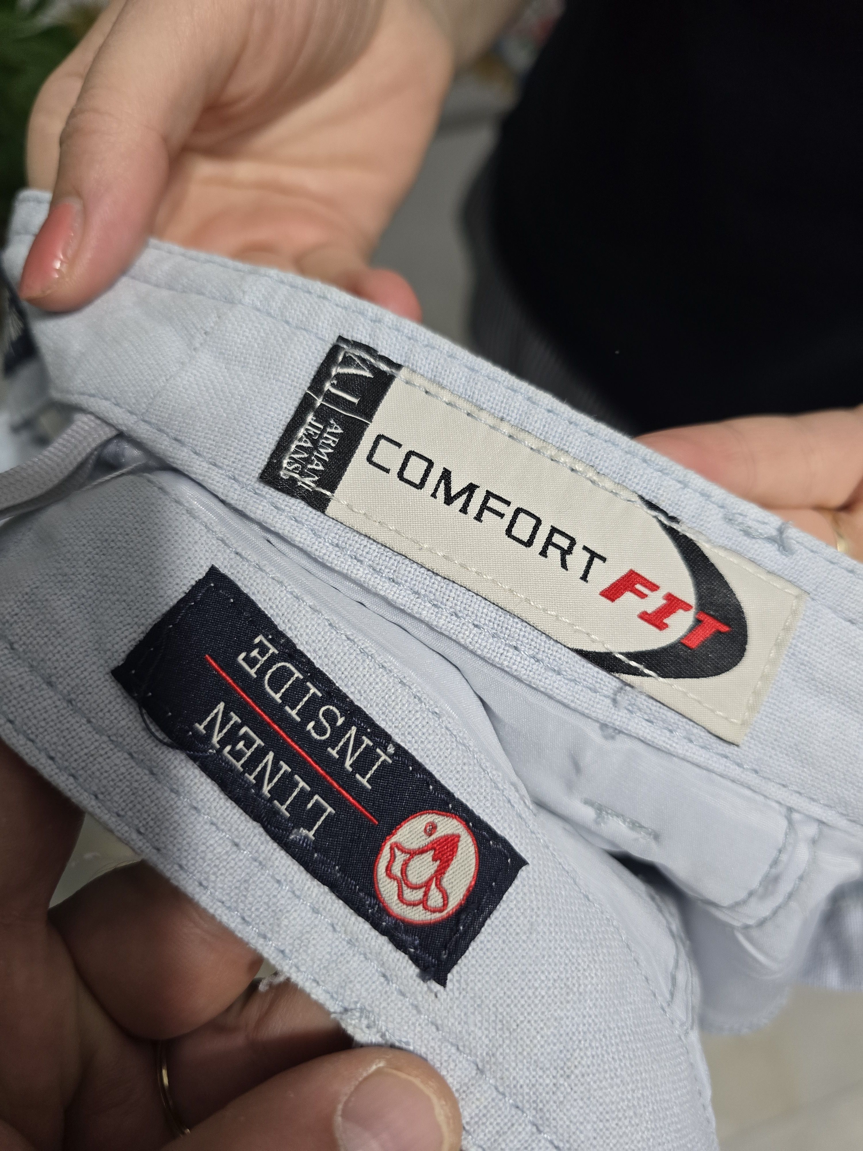 Giorgio Armani × Vintage ARMANI JEANS Vintage Size Medium LINEN EXCELLENT Size 30" / US 8 / IT 44 - 13 Thumbnail