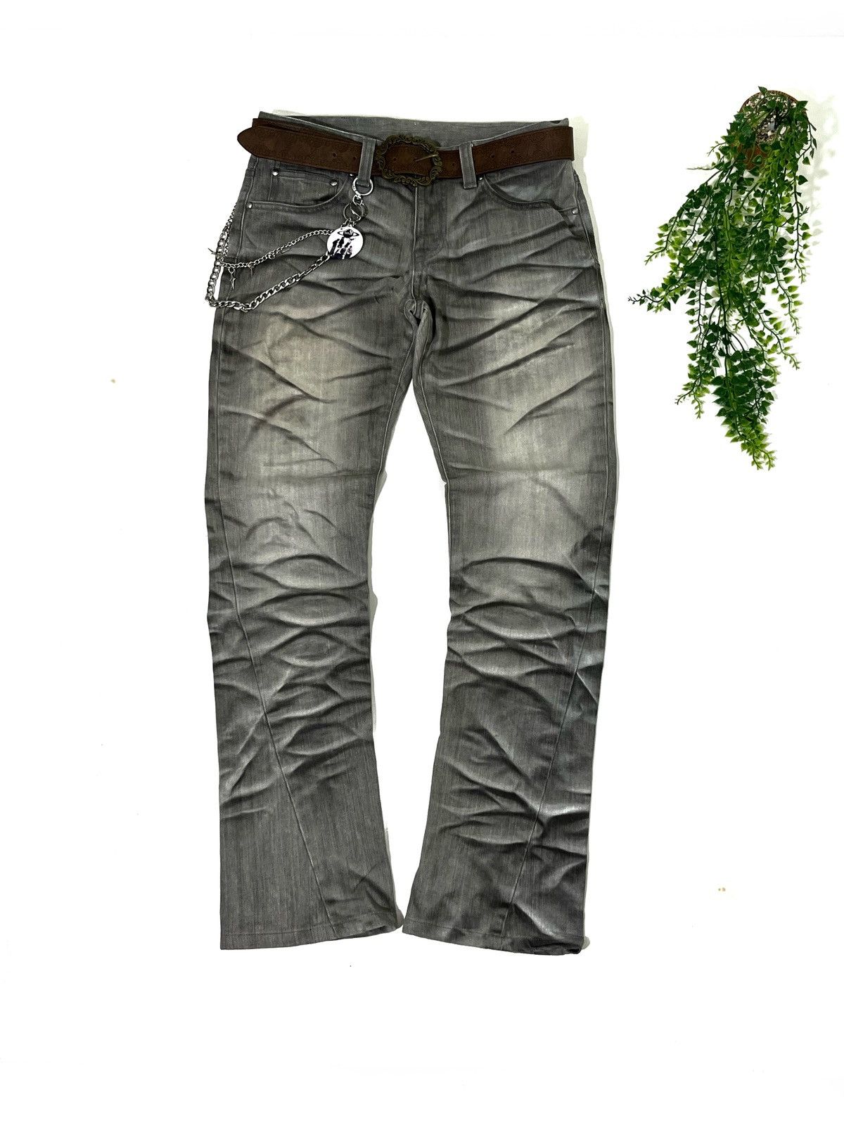 Tornado Mart SICK 💸Tornado Mart Smokey Denim pants Size US 29 - 3 Thumbnail