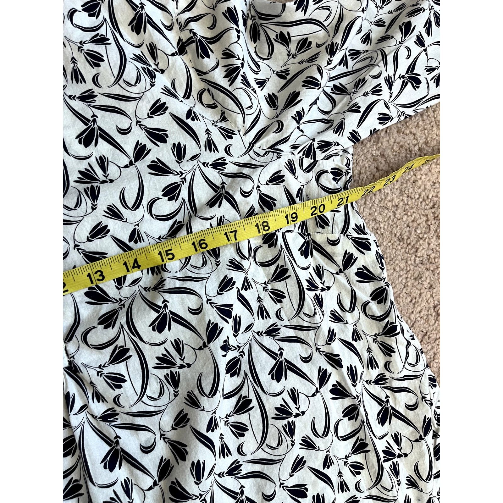 Talbots Women's Black and White Talbots Blouse LP Size L / US 10 / IT 46 - 5 Thumbnail