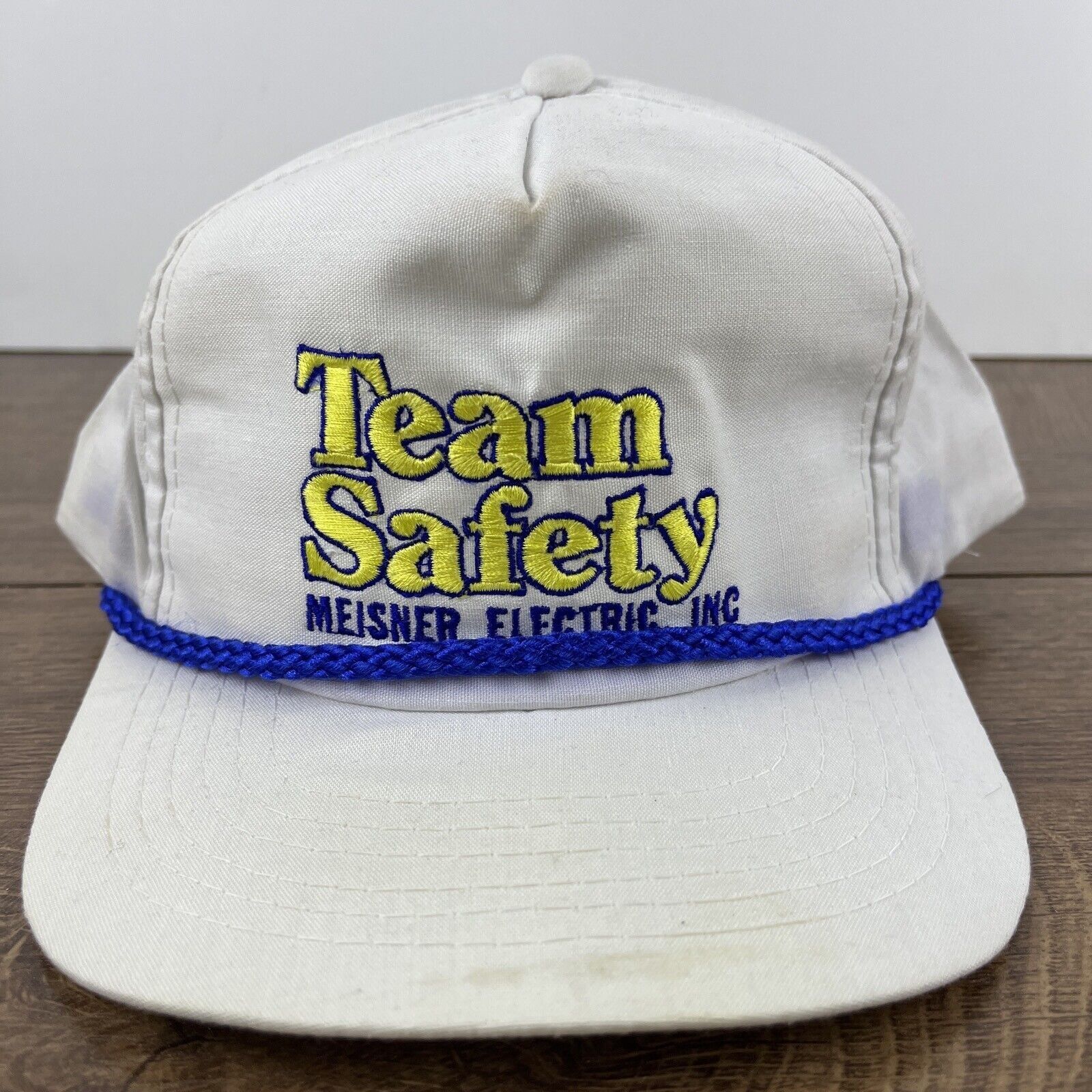 The Unbranded Brand Meisner Electric Hat Meisner White Hat Adjustable Snapback A Size ONE SIZE - 6 Thumbnail
