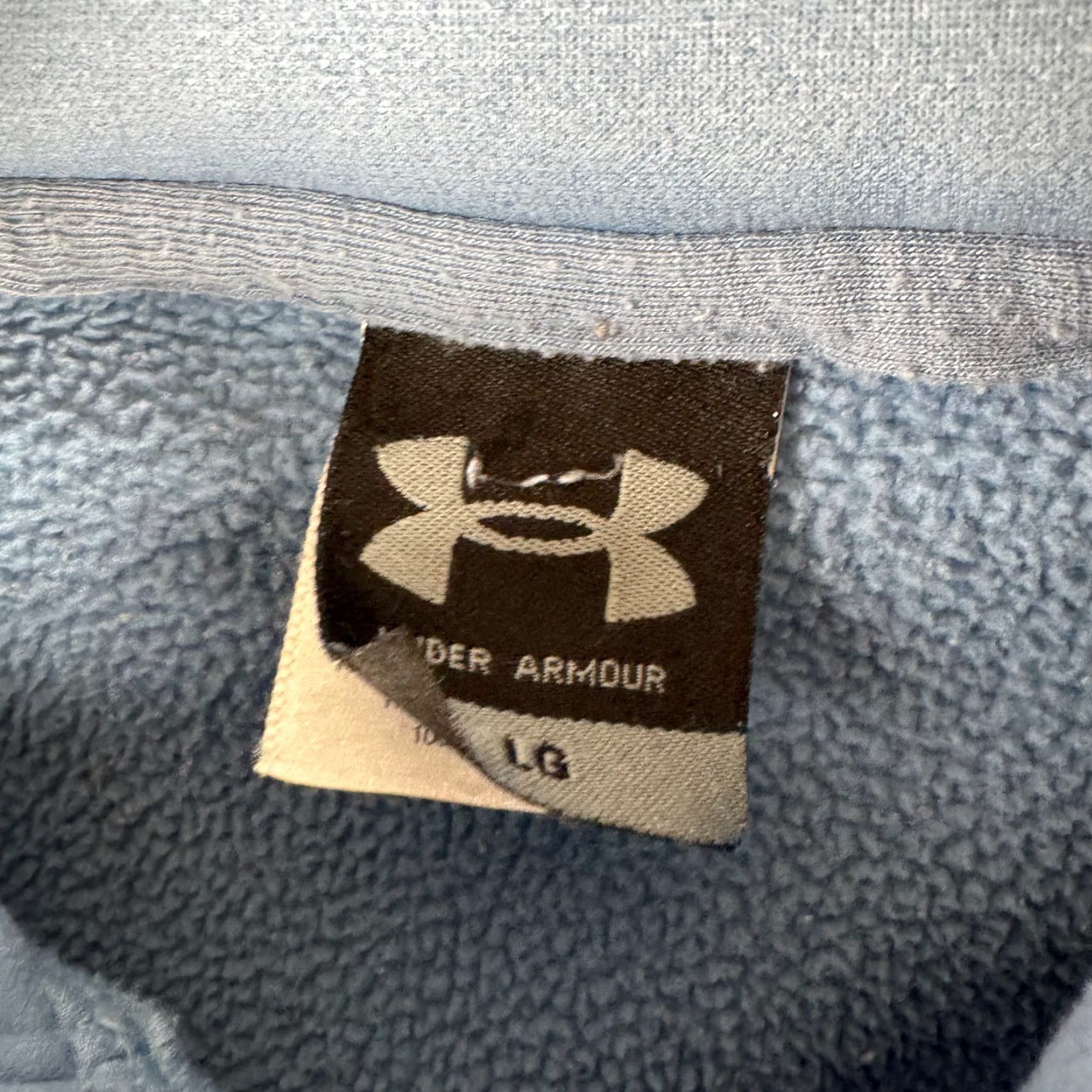 Under Armour Under Armour Mens L Athletic Hoodie Jacket - Blue Fleece Polyester Pullover Casual Activewear Running & Jogging Jacket Size US L / EU 52-54 / 3 - 5 Thumbnail