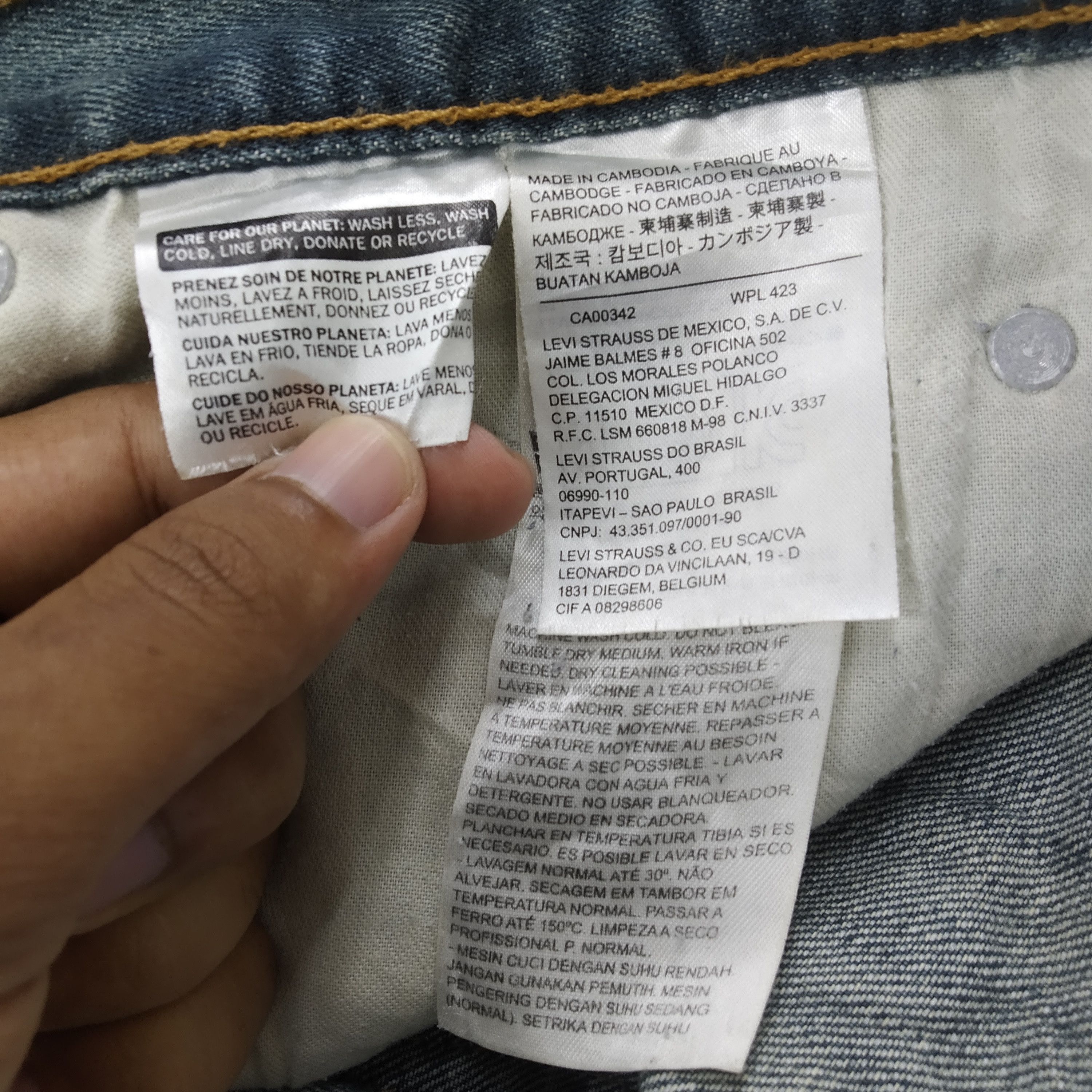 Jean Vintage Levi's 559 Single R Stone Wash Destroy Ripped Denim Size US 36 / EU 52 - 12 Thumbnail