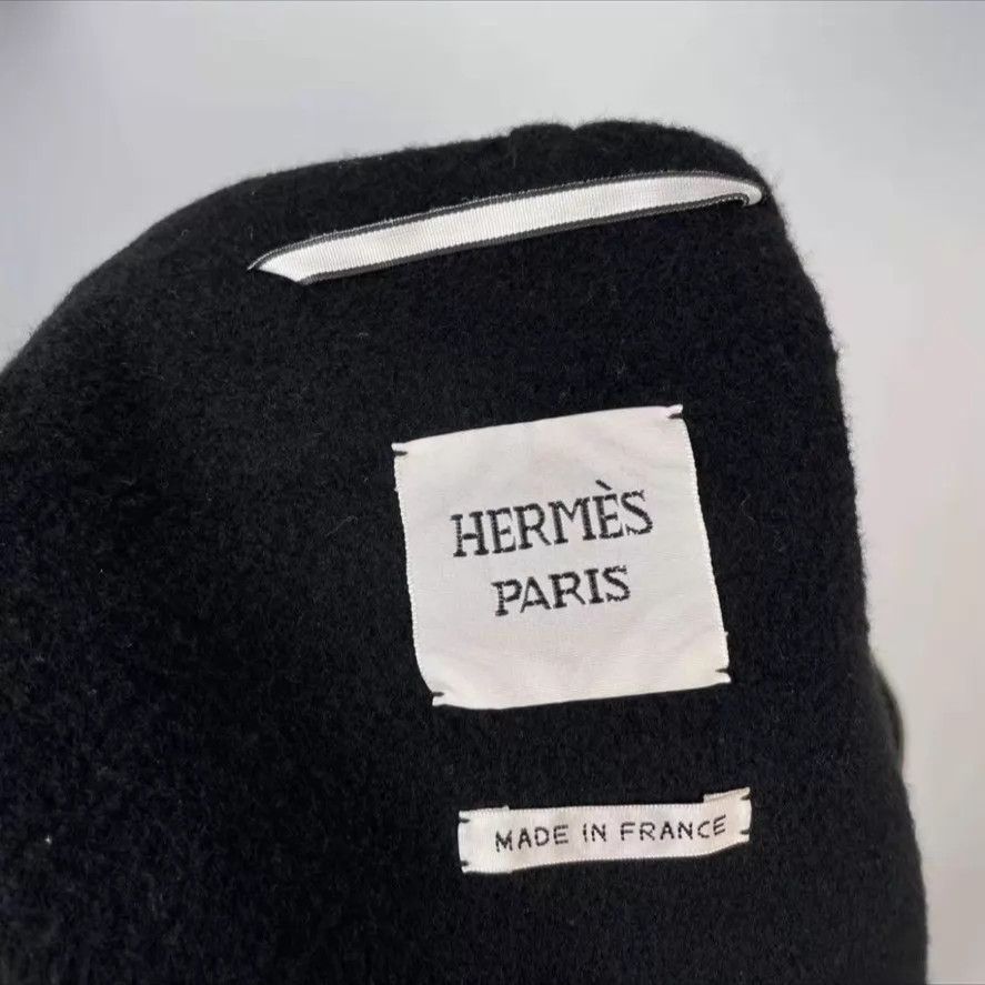 Hermes Hermes Black Overcoat 36 Size XS / US 0-2 / IT 36-38 - 2 Thumbnail