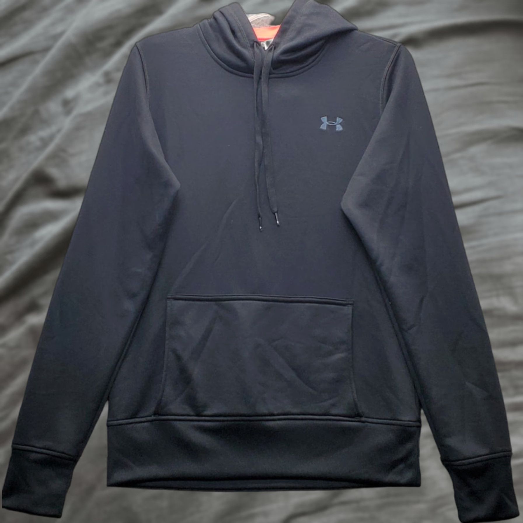 Under Armour Under Armour Hoodie Womens Size S Black Pullover Kangaroo Pocket Semi Fitted Stretch Pullover Hoodie Size S / US 4 / IT 40 - 1 Thumbnail