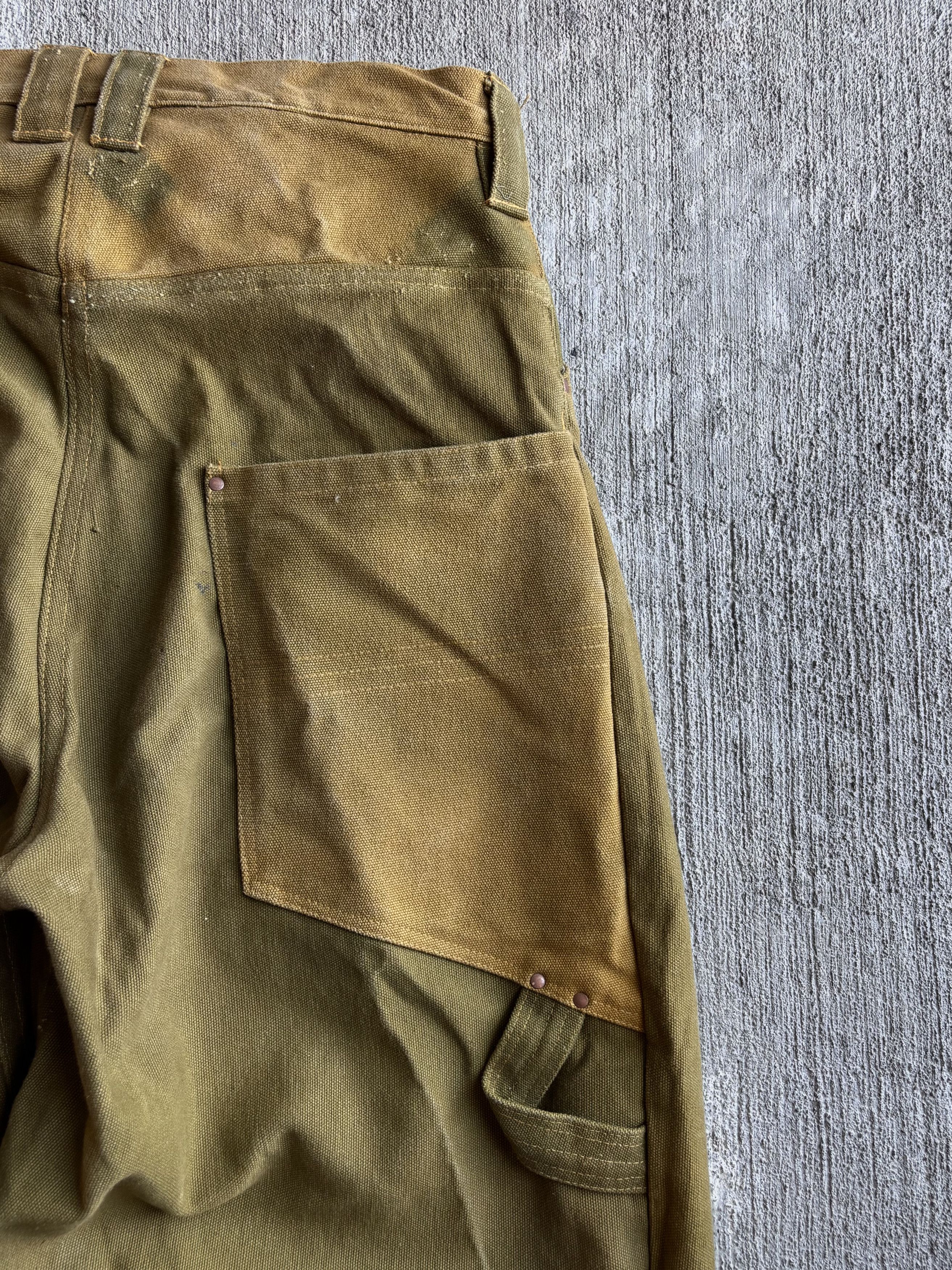 Other 1:1 Pleated Duck Canvas Barrel Leg Pants By David Turner Size US 32 / EU 48 - 6 Thumbnail