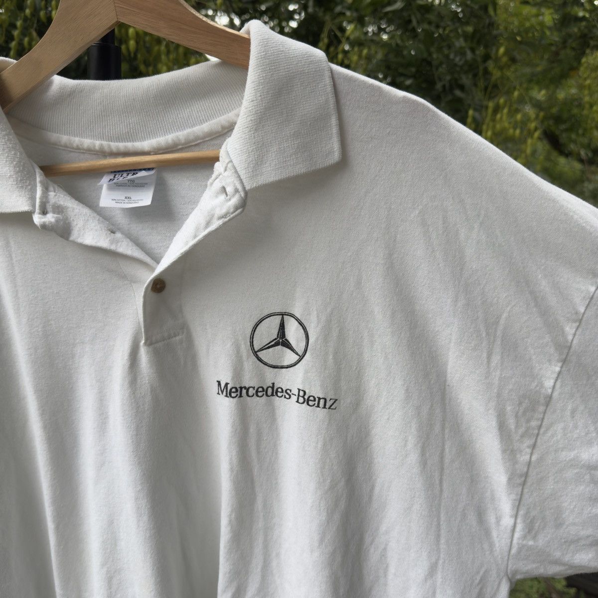 Vintage Vintage Mercedes Benz Polo Shirt ERD Grunge Chrome Size US XXL / EU 58 / 5 - 3 Thumbnail