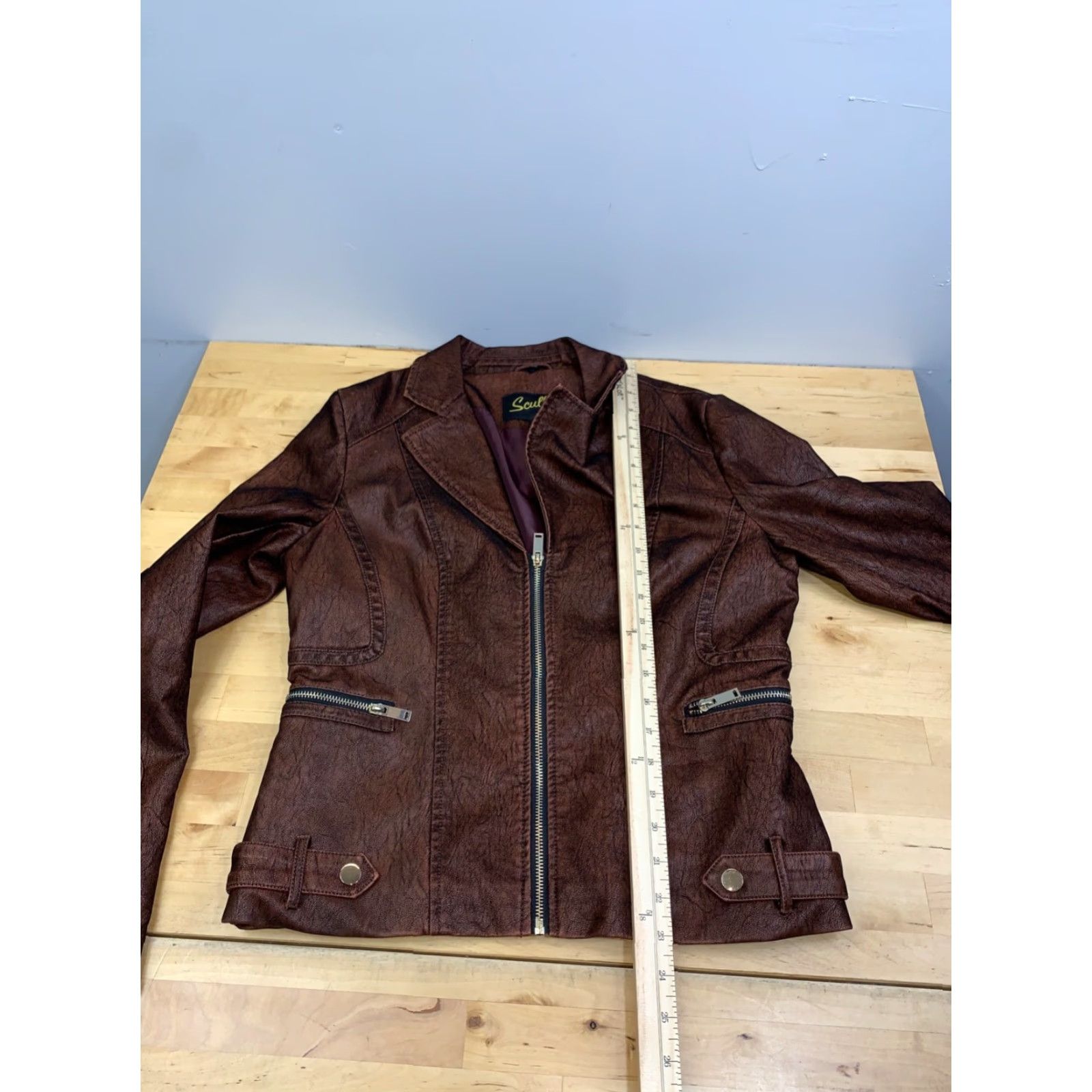 Scully Vintage Scully Western Jacket Womens S Brown Pockets Zip Size S / US 4 / IT 40 - 6 Thumbnail
