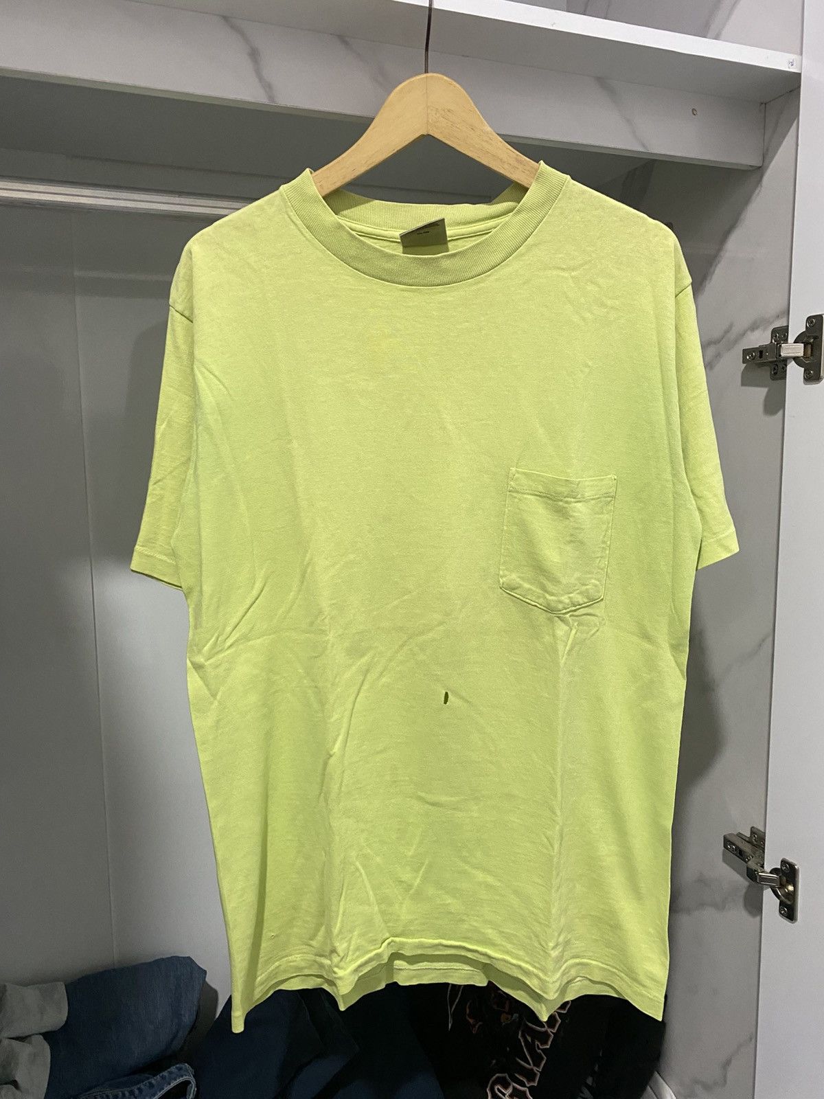Vintage Vintage 80s Blank Pocket Olive Green Size US L / EU 52-54 / 3 - 1 Thumbnail