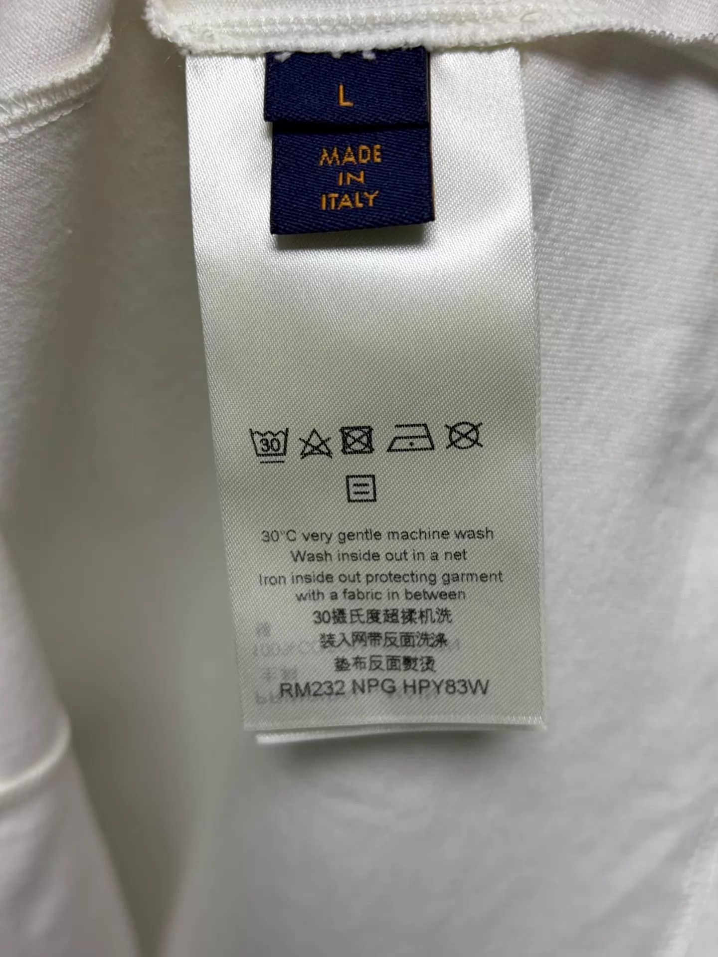Louis Vuitton LV short sleeve tee White L Like New Size US L / EU 52-54 / 3 - 4 Thumbnail