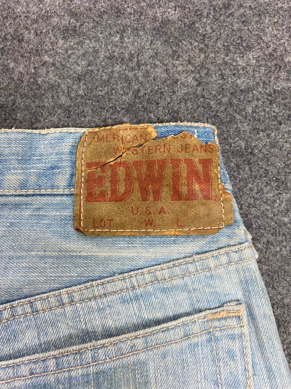 Edwin vintage edwin made in usa half selvedge denim scovill zipper Size US 30 / EU 46 - 4 Thumbnail