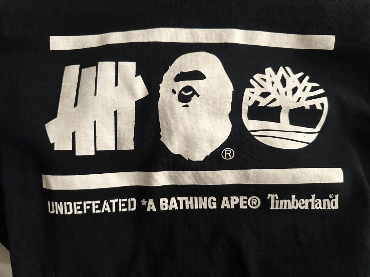 Bape × Timberland × Undefeated BAPE x Undefeated x Timberland L/S Tee Black - FW18 - Size M Size US M / EU 48-50 / 2 - 2 Thumbnail