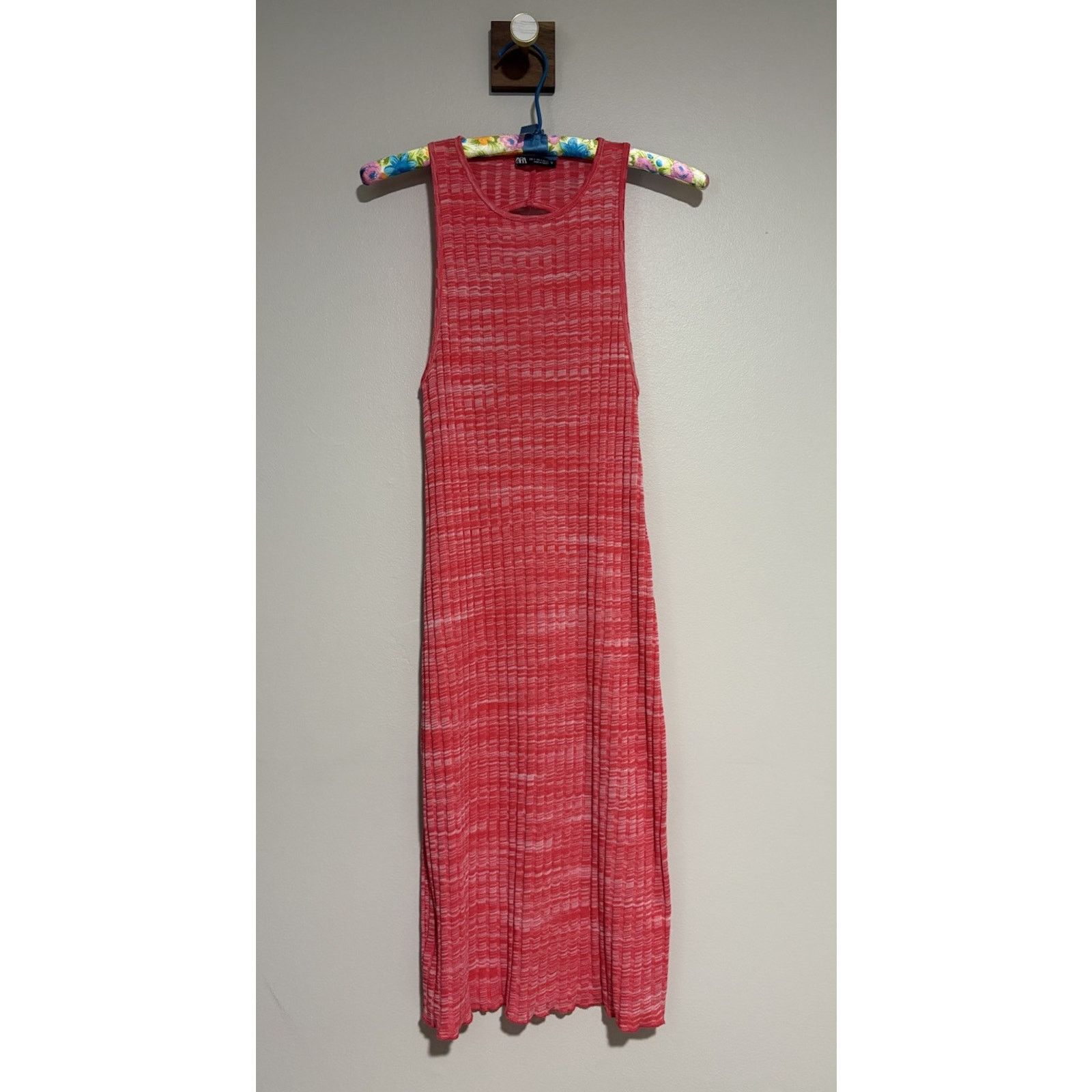 Zara ZARA VOLUMINOUS MIDI DRESS WITH BOW BELT PINK | Grailed