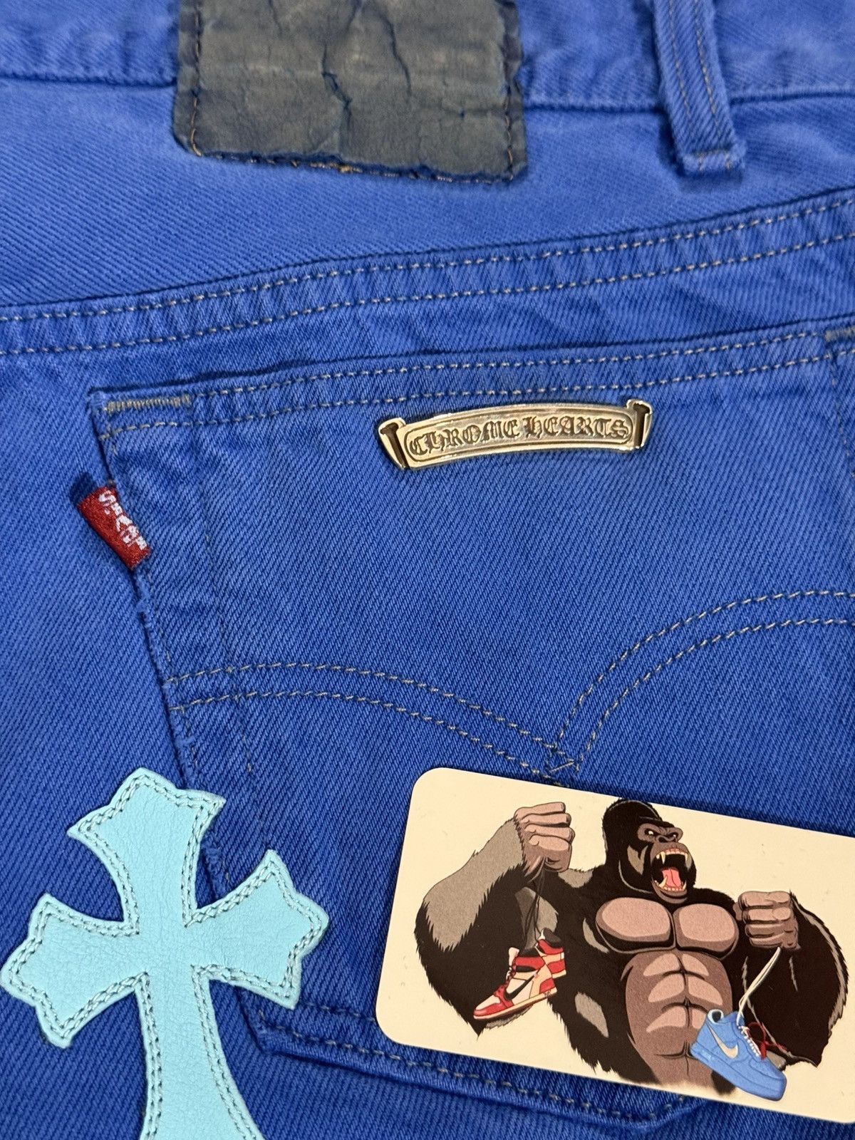 Chrome Hearts Chrome Hearts London Exclusive Levi’s Cross Patch Jeans Size US 32 / EU 48 - 11 Thumbnail